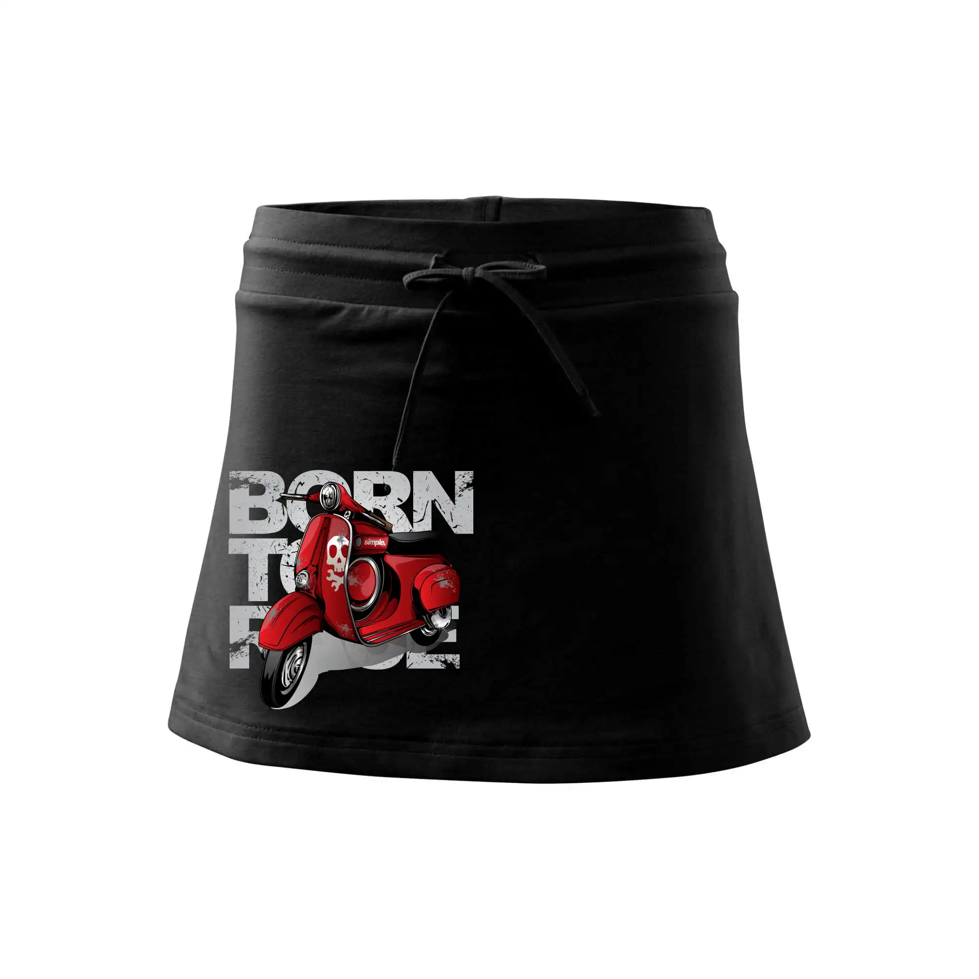 Scooter born to ride red