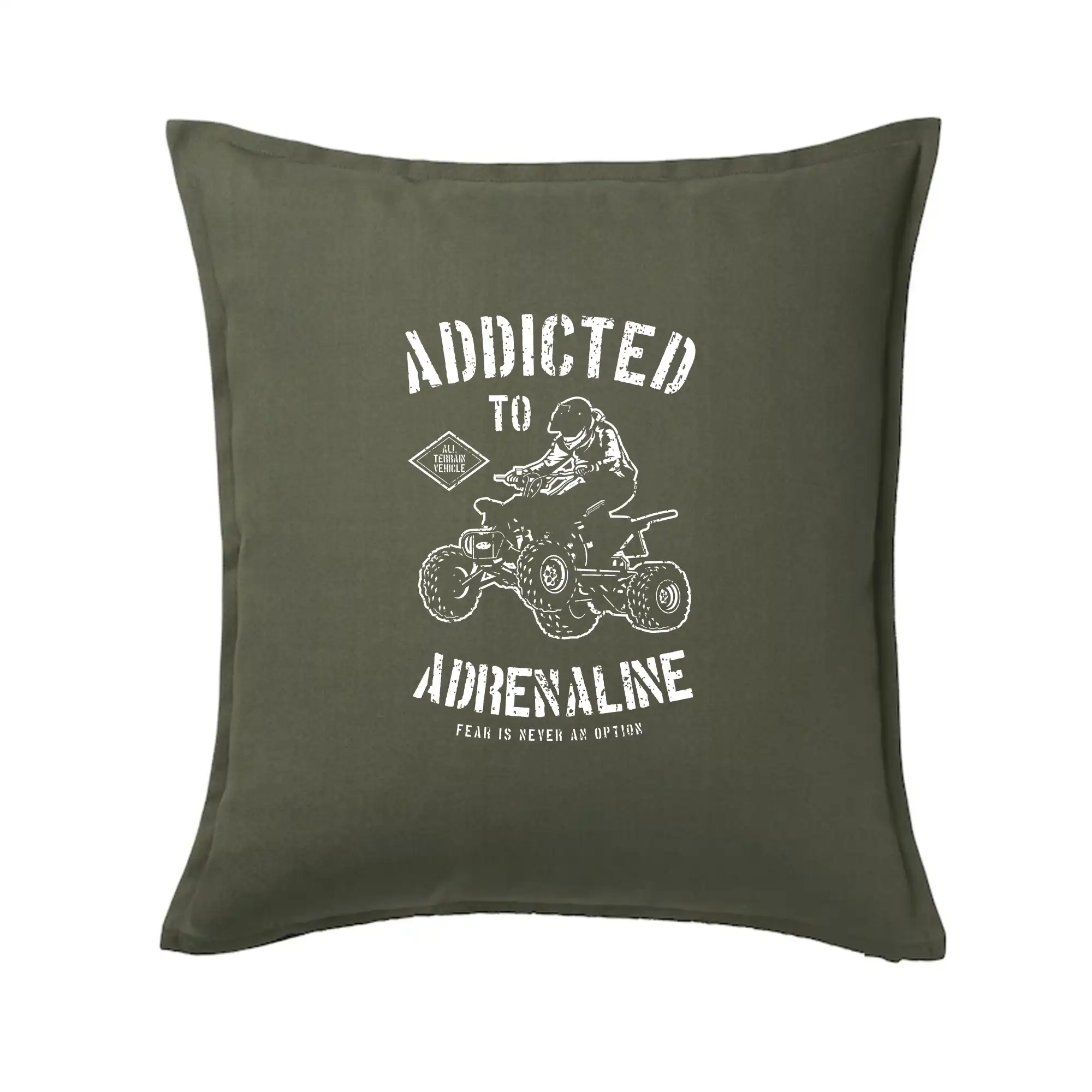 Tričko s štvorkolkou - Addicted To Adrenaline - Vankúš 50x50