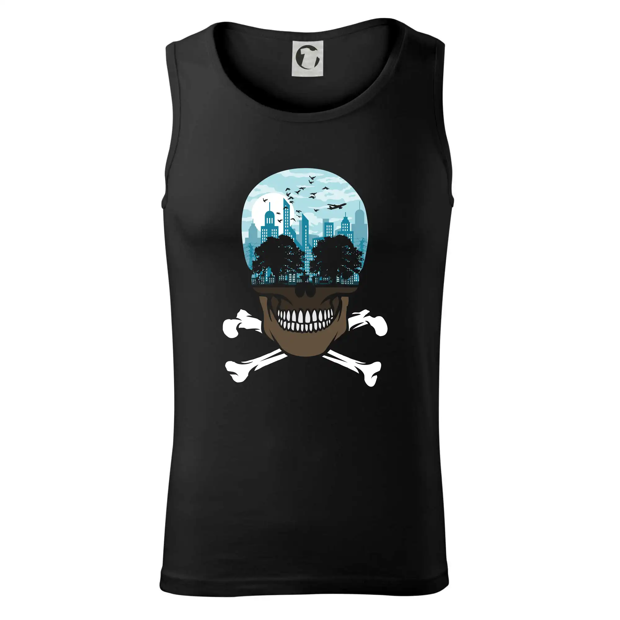 Grafické tričká - Death City skull - Tielko pánske Core
