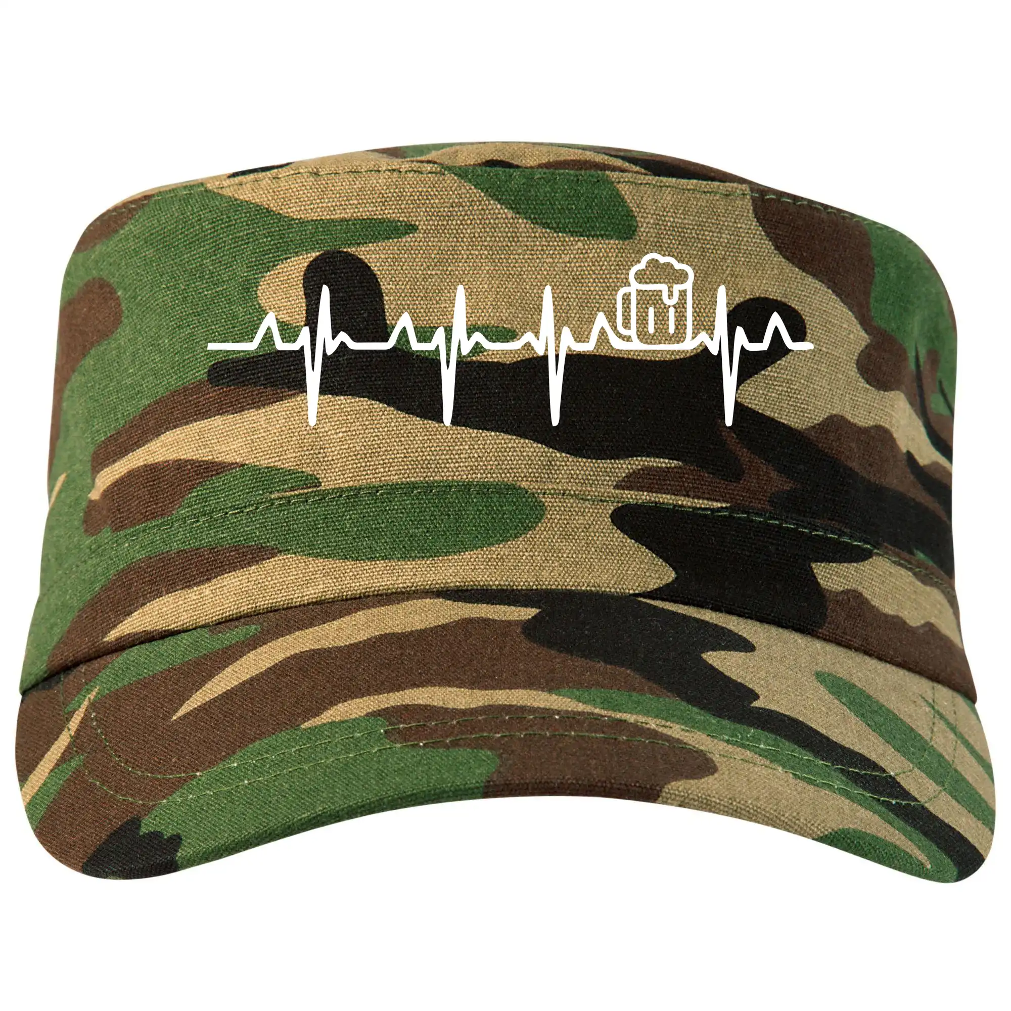 Vtipná tričká pre pivárov - EKG pivo - Šiltovka CAMO