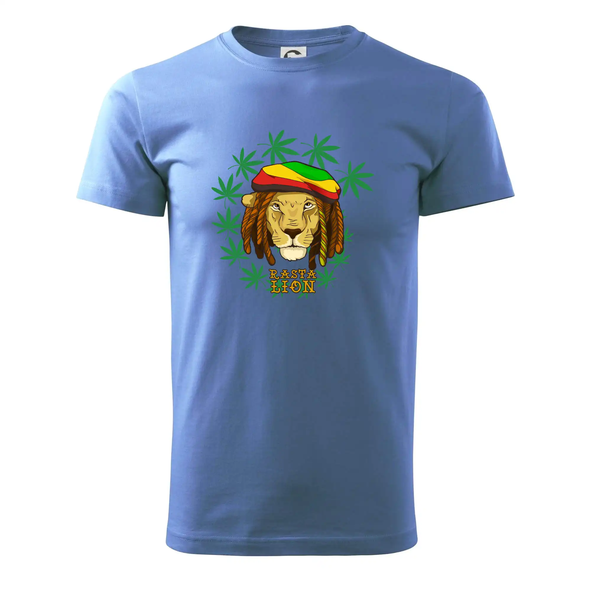 Tričká pre pohodový ľudí - Rasta Lion - Pánske tričko nižšej gramáže