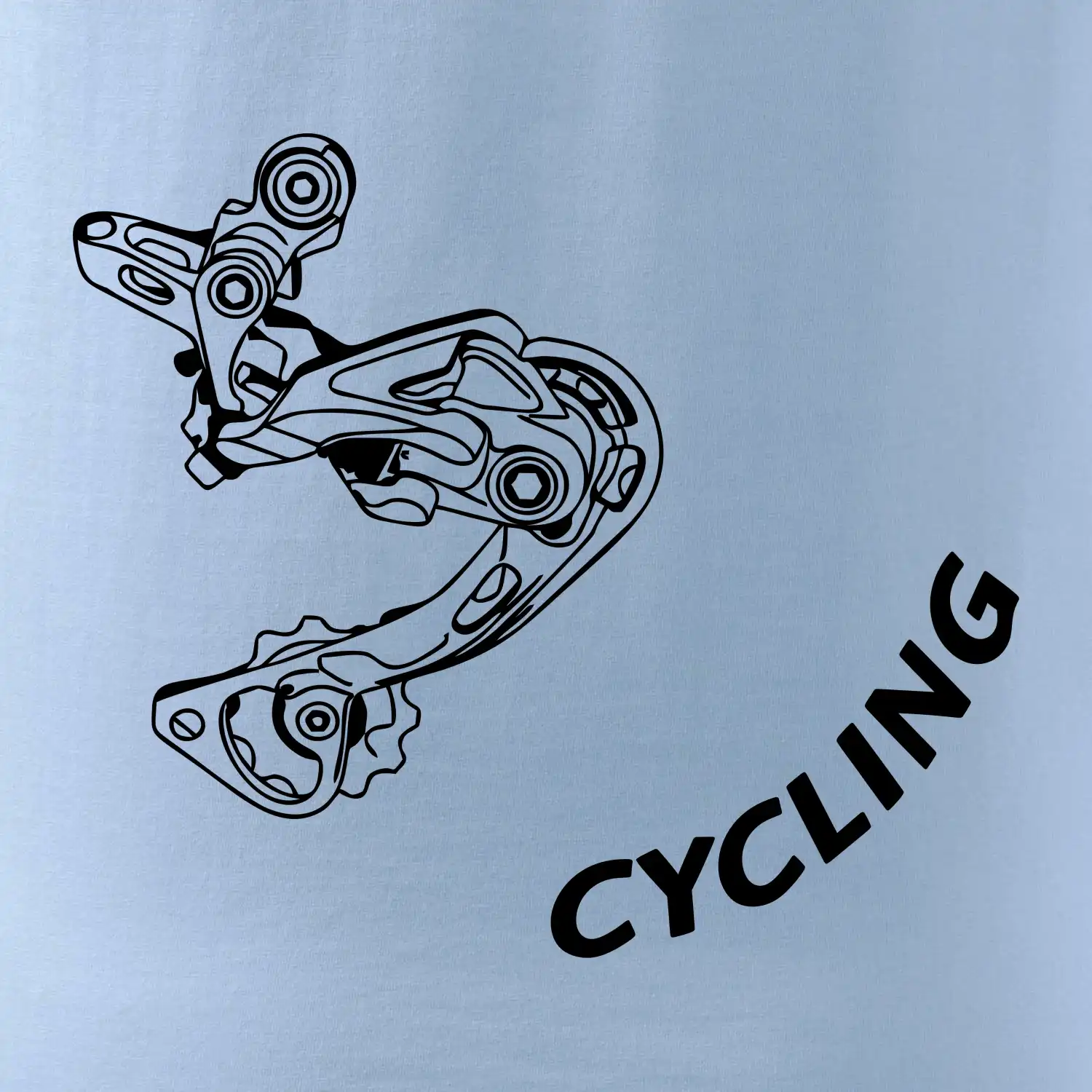 Cycling nápis šikmo