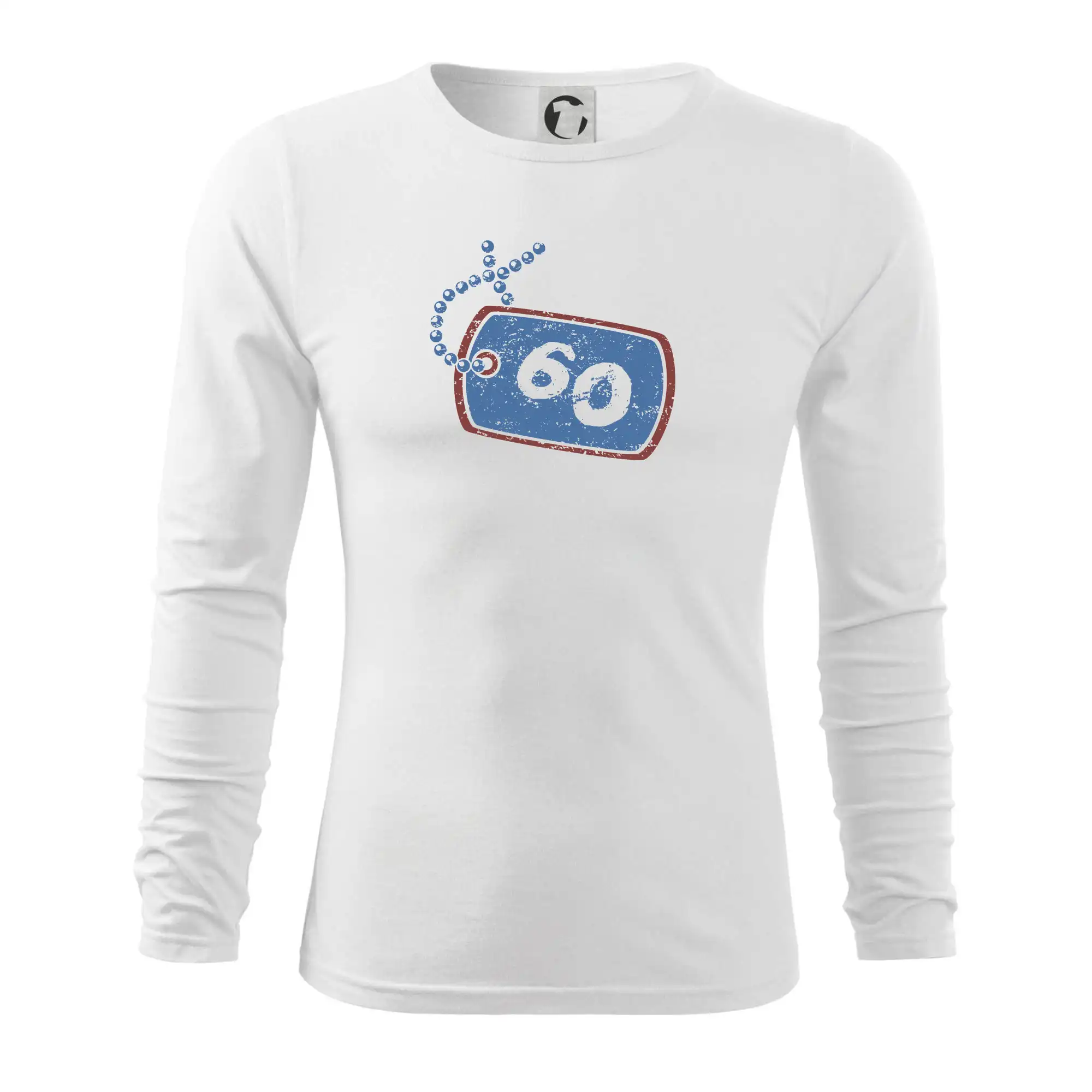 60 na krku štítek