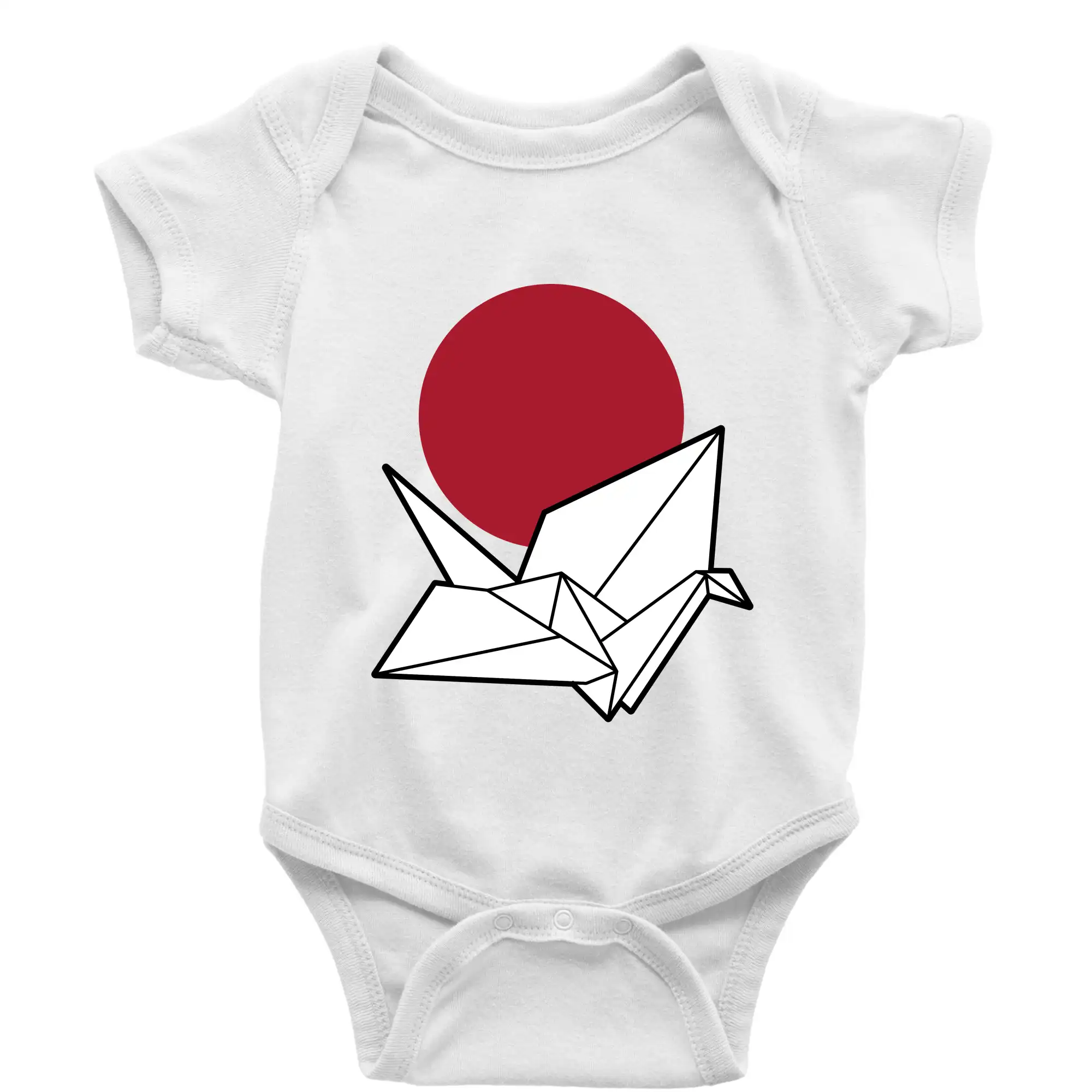 Tričká s japonskou tematikou - Japan culture - origami - Body dojčenské s krátkym rukávom