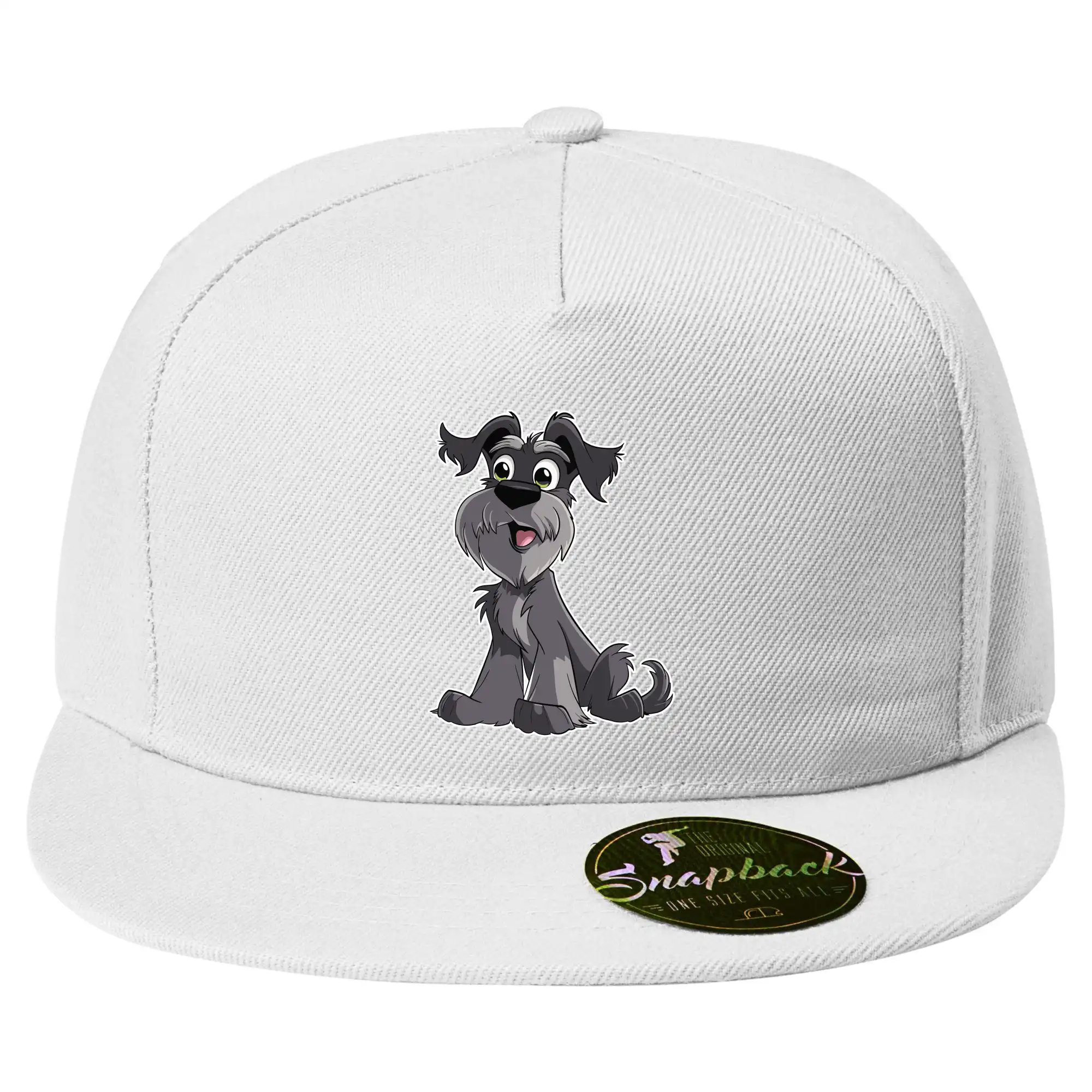 Knírač kreslený sedící