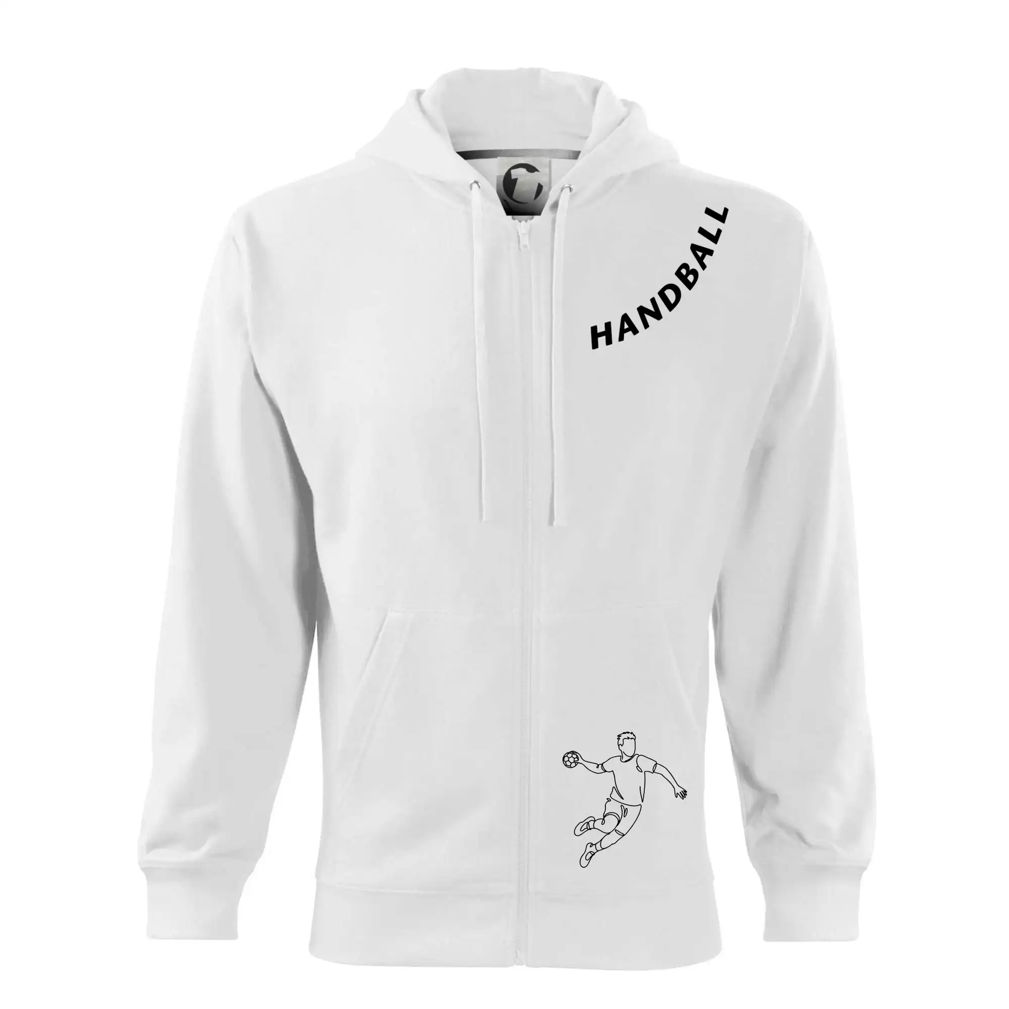 Handball nápis šikmo