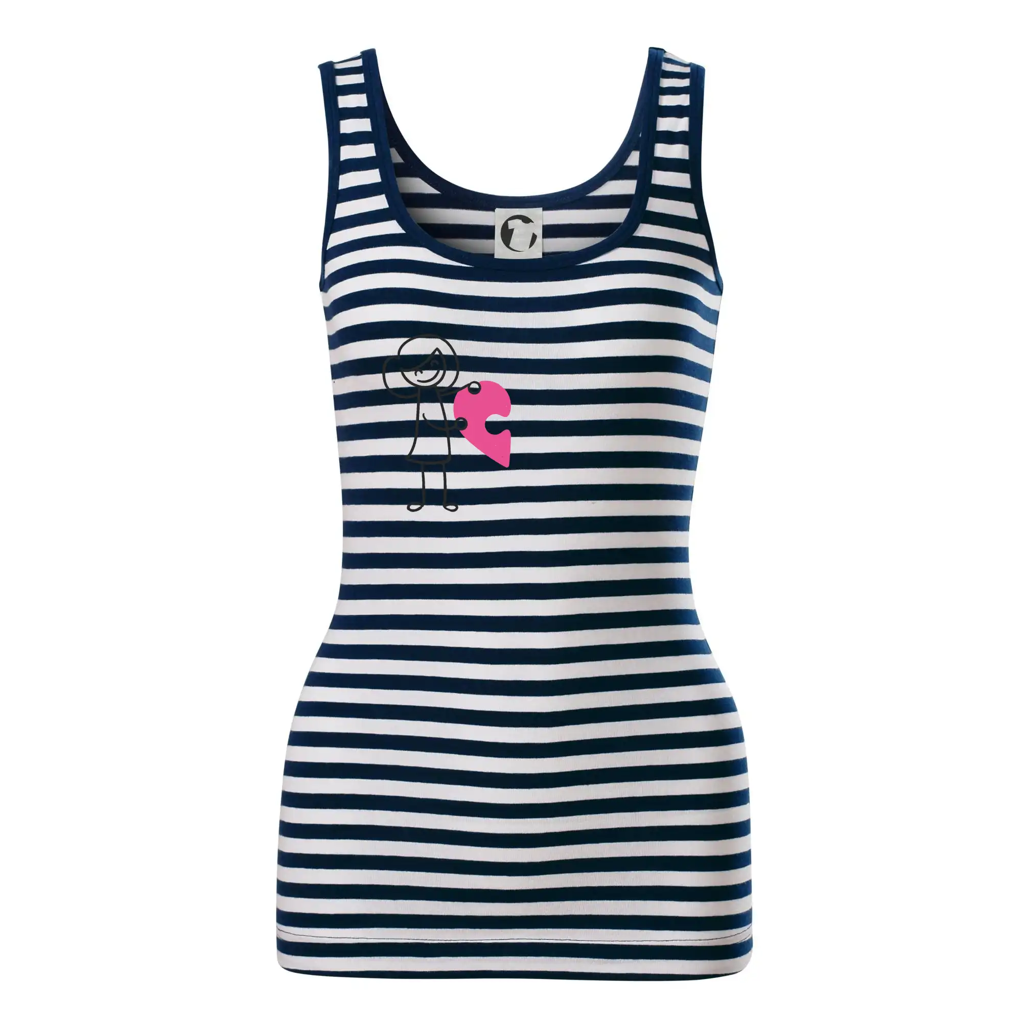 Párové tričká puzzle postavička - Sailor tielko na vodu