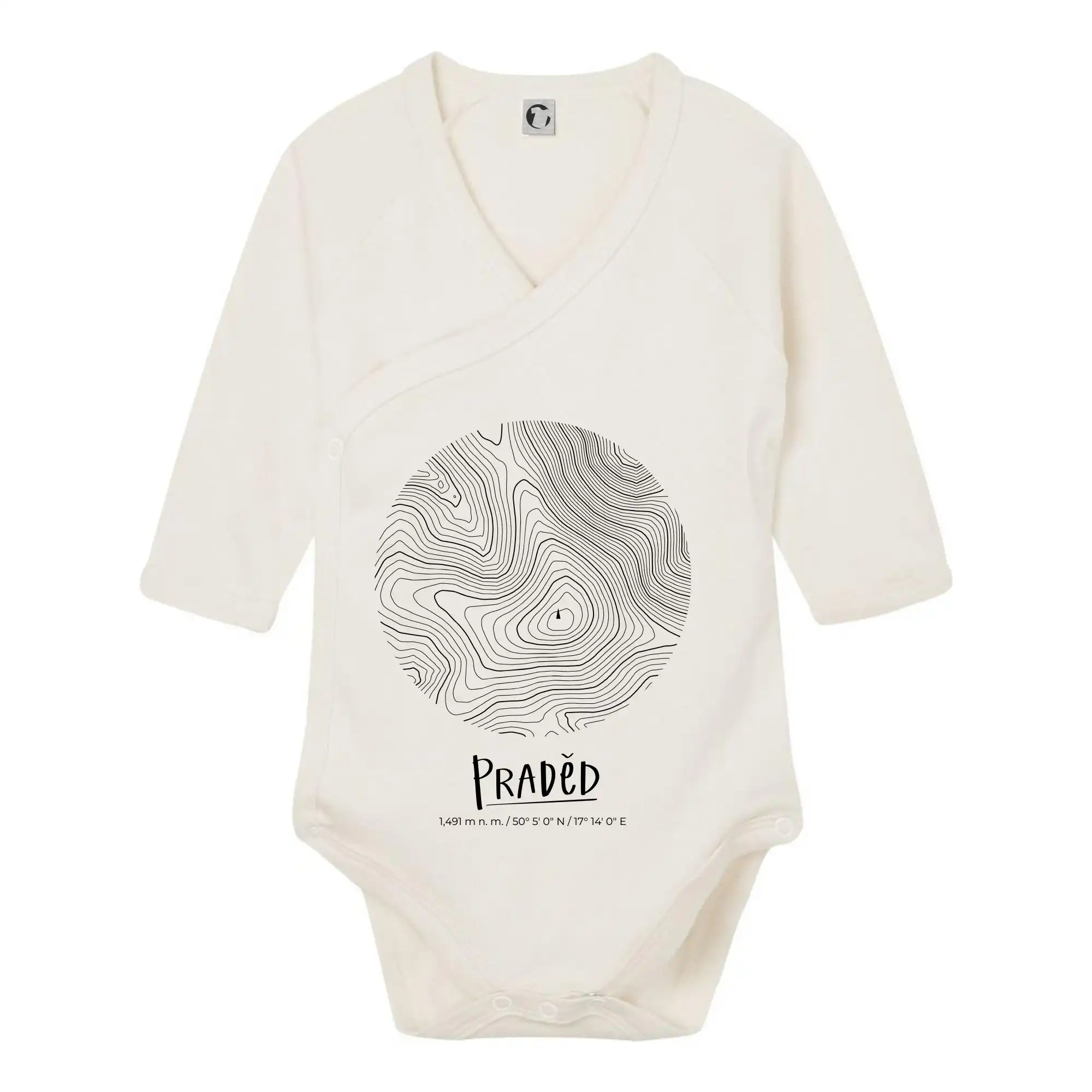 Praděd - vrstevnice v kruhu