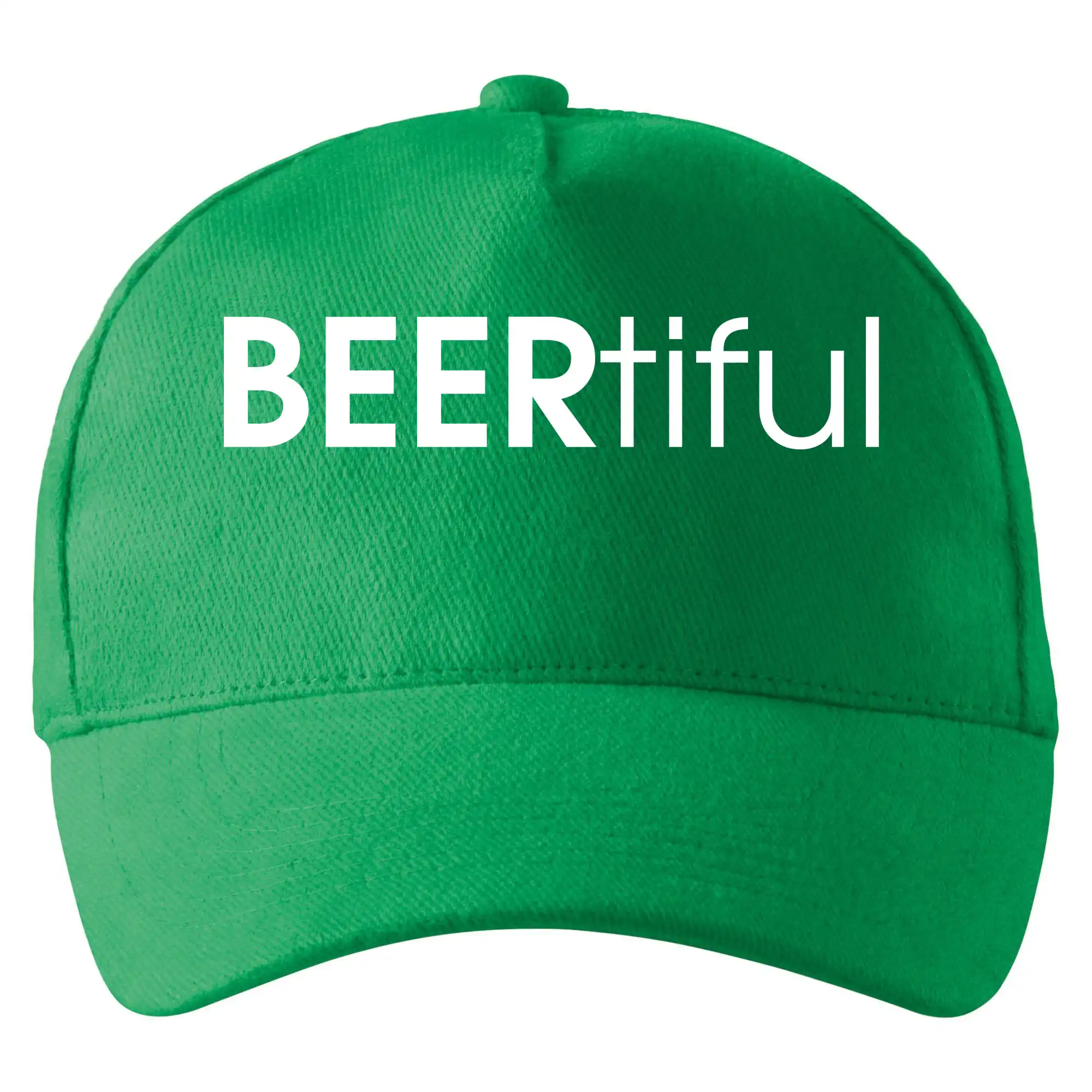 Vtipná tričká pre pivárov - Pivné nápisy BEERrtiful - Šiltovka so zahnutým šiltom a mosaznou sponou