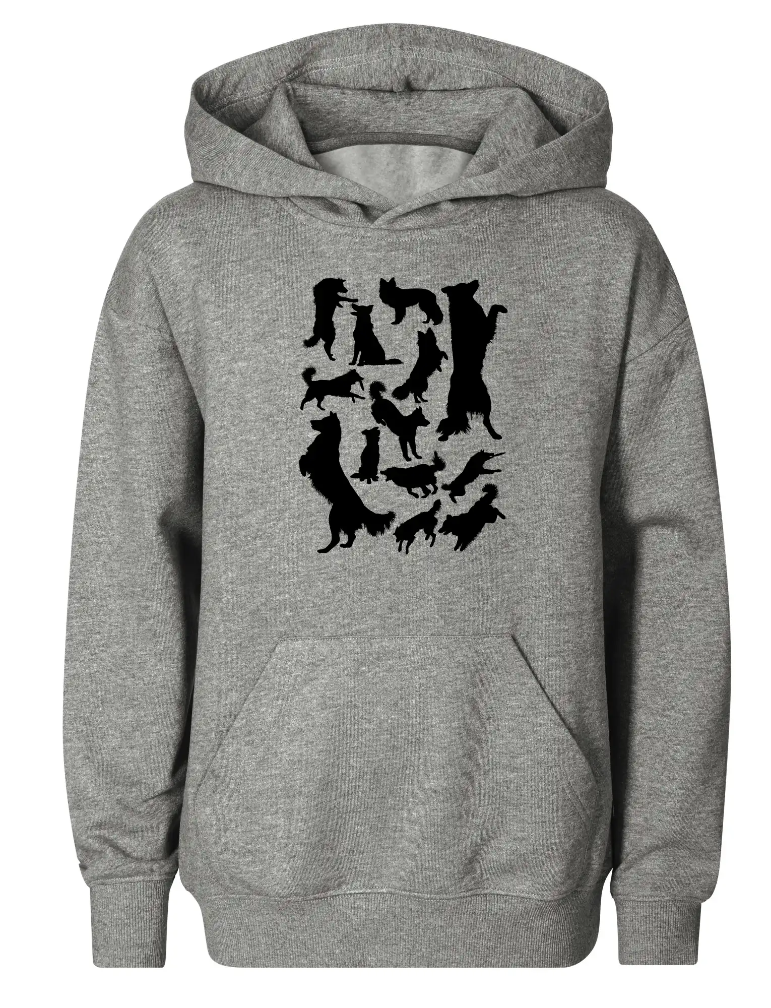 Border kólia siluety