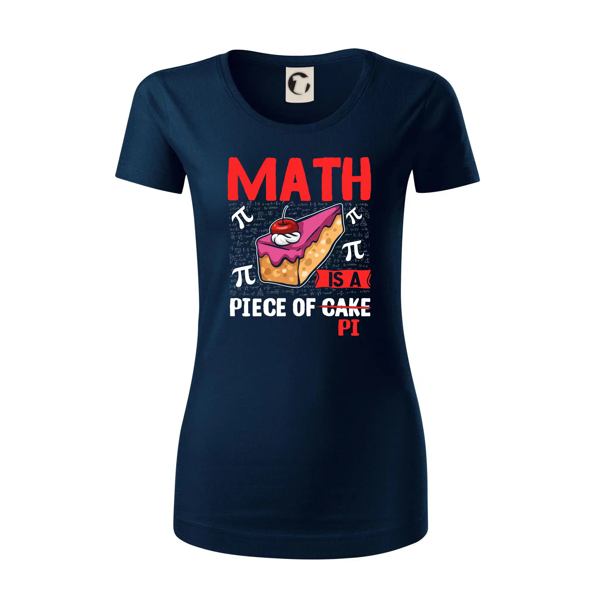 Vtipné tričká pre matematiky - Math piece of pi - Dámske tričko z organickej bavlny Origin (GOTS)