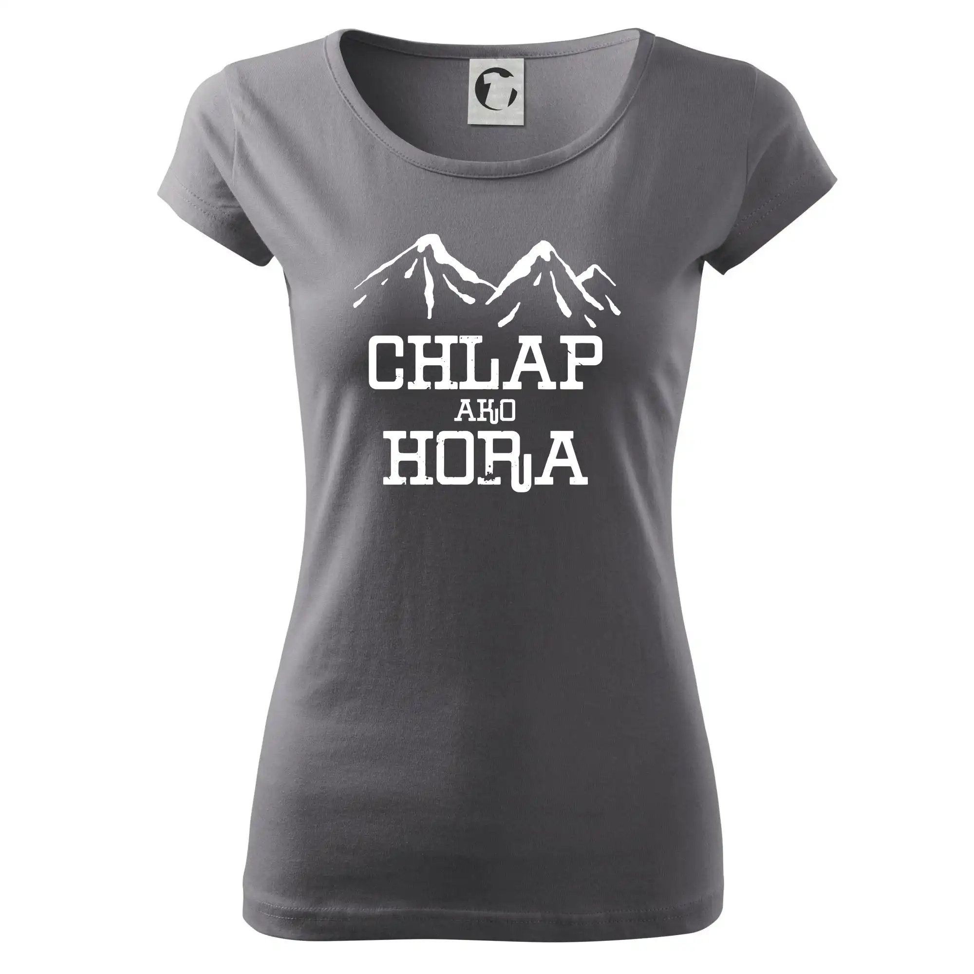 Trička pro horolezcov - Chlap ako hora - Dámske tričko Pure