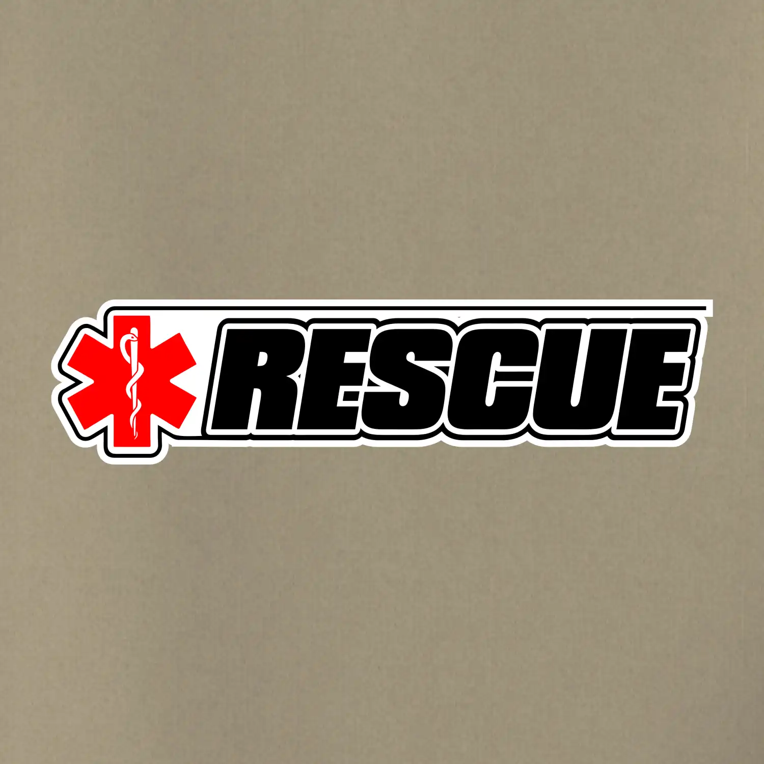 Záchranár rescue kríž červený