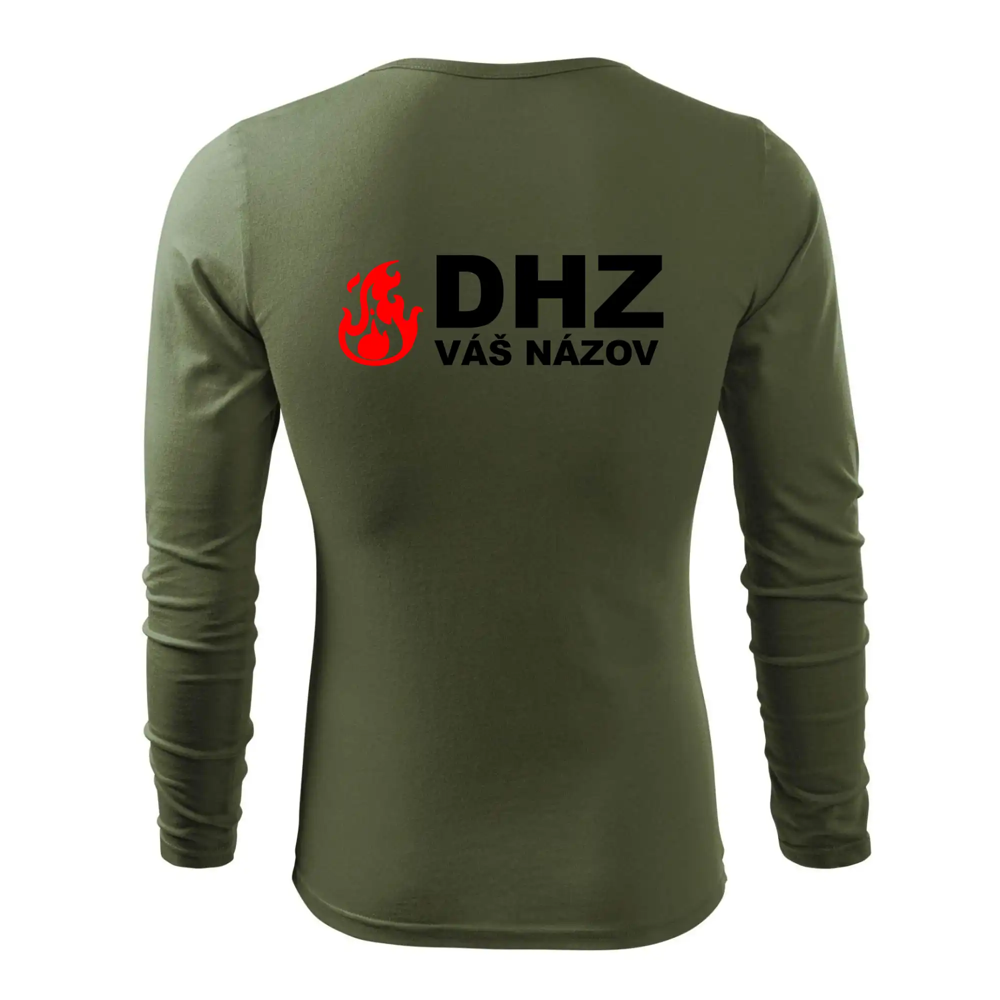 DHZ (oheň, firesport, názov sboru - vlastný nápis)