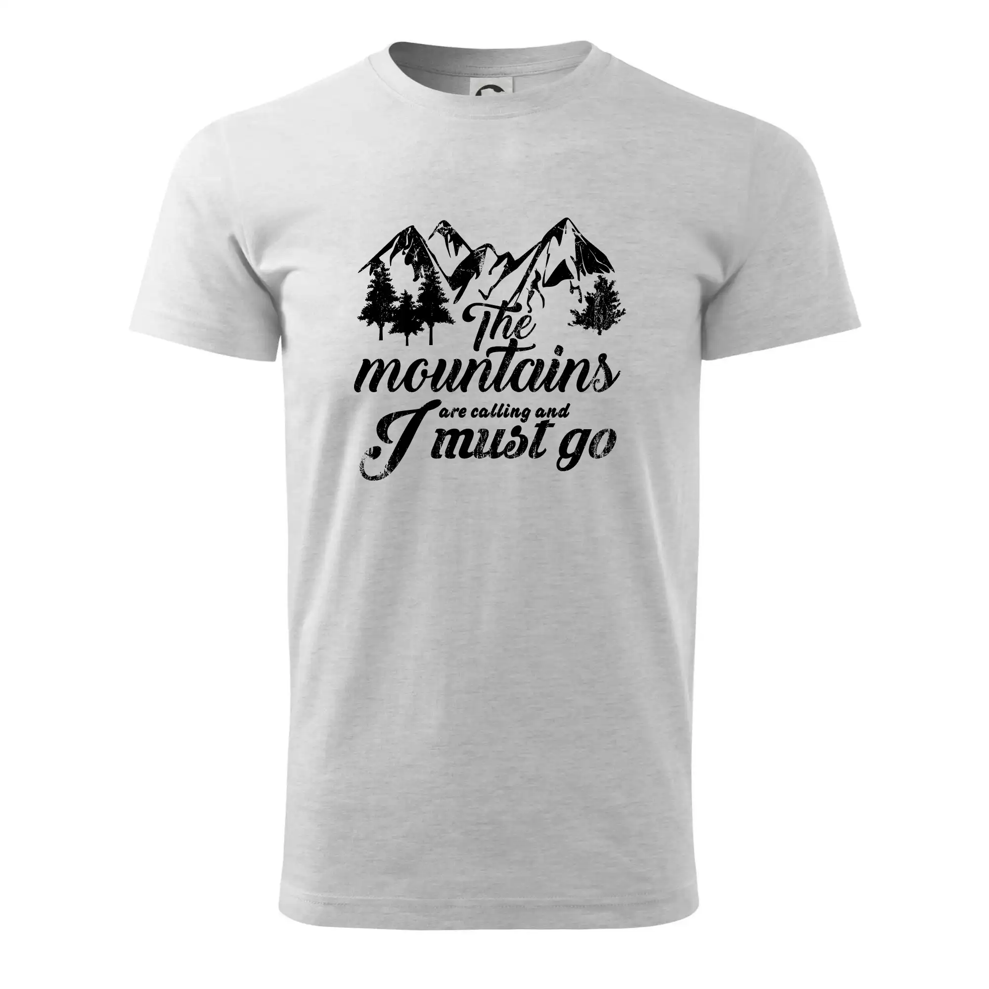Trička pro horolezcov - The mountains are calling and i must go - Klasické pánske tričko vyššej gramáže
