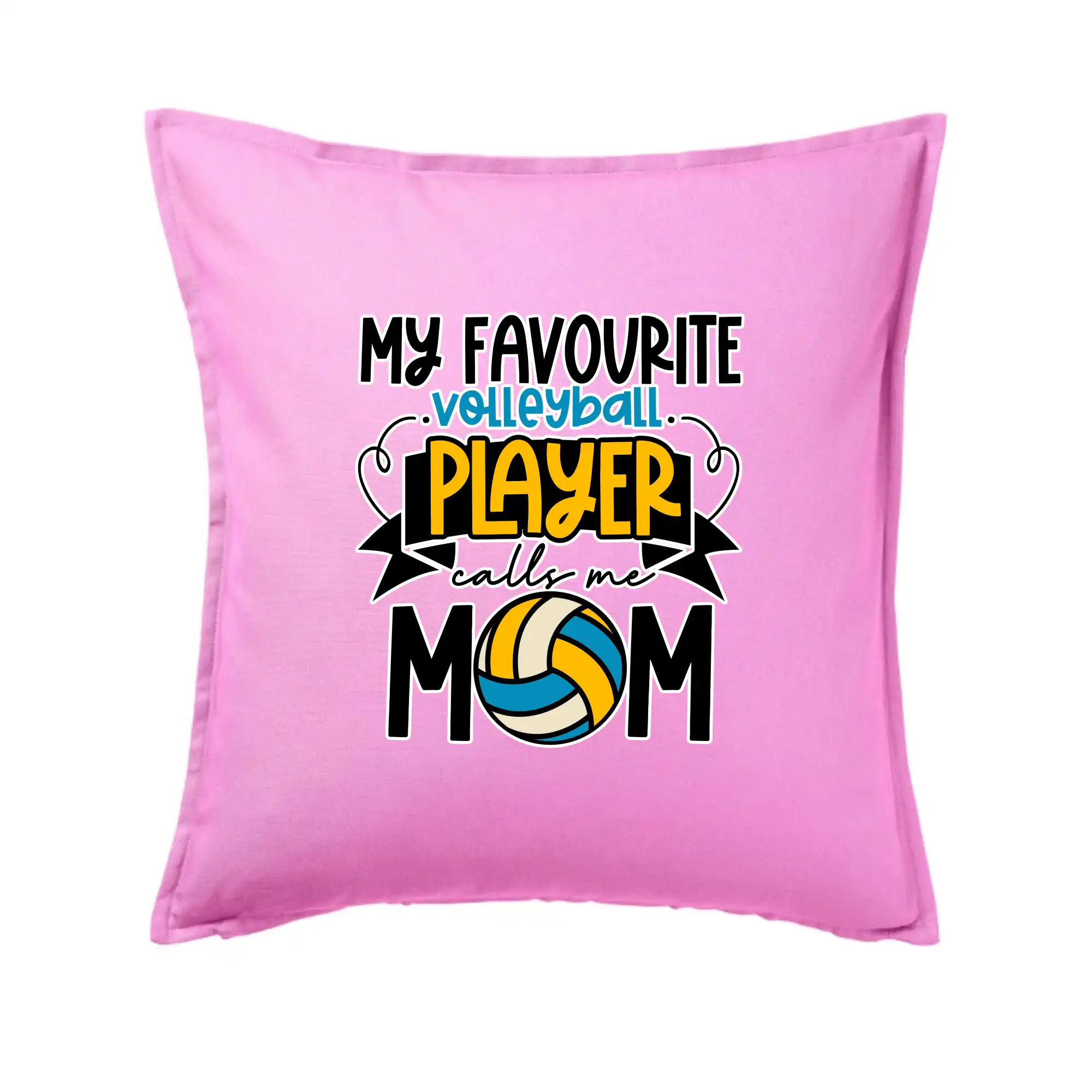 Trička na volejbal - My favourite volleyball player calls me mom - Vankúš 50x50
