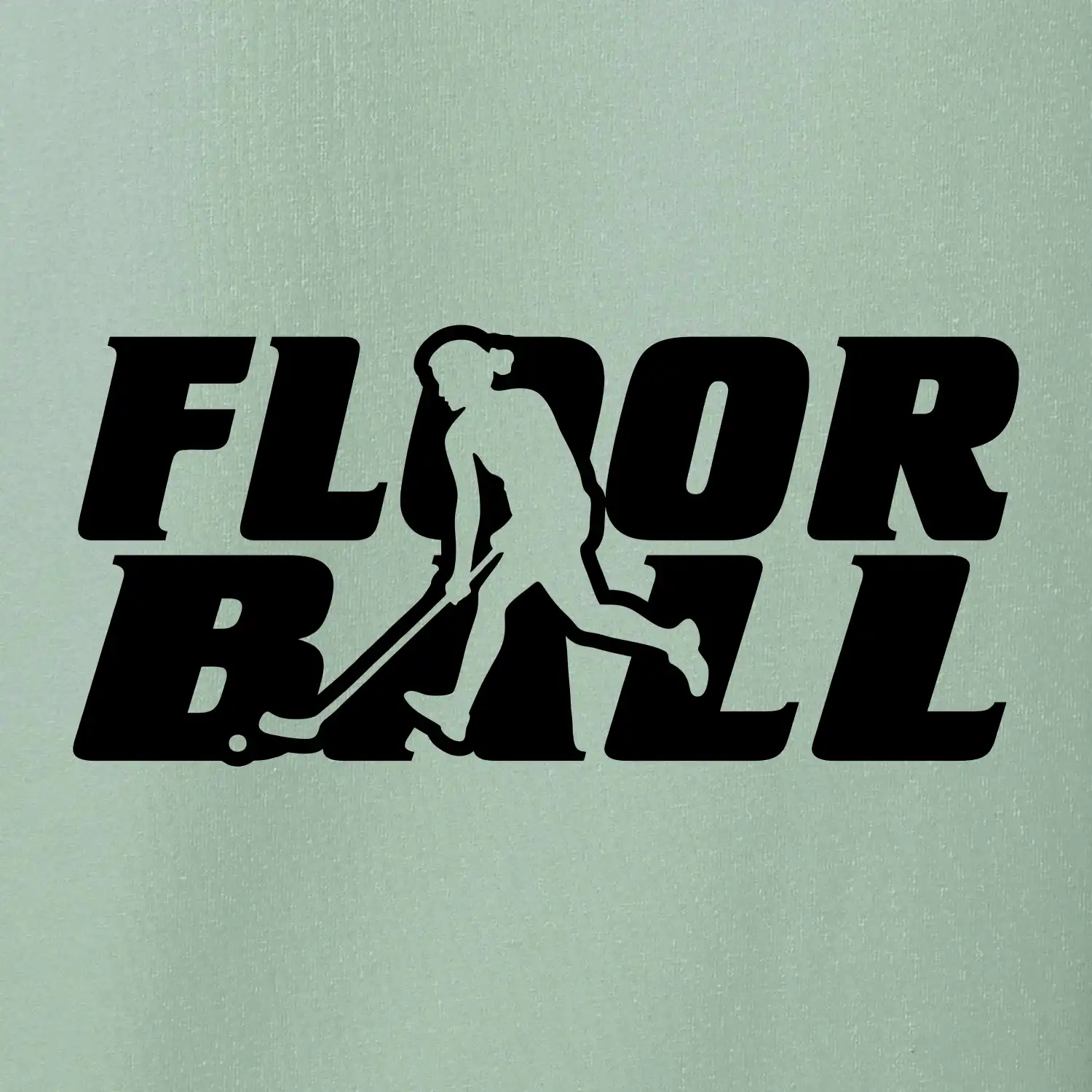 Floorball nápis rovný