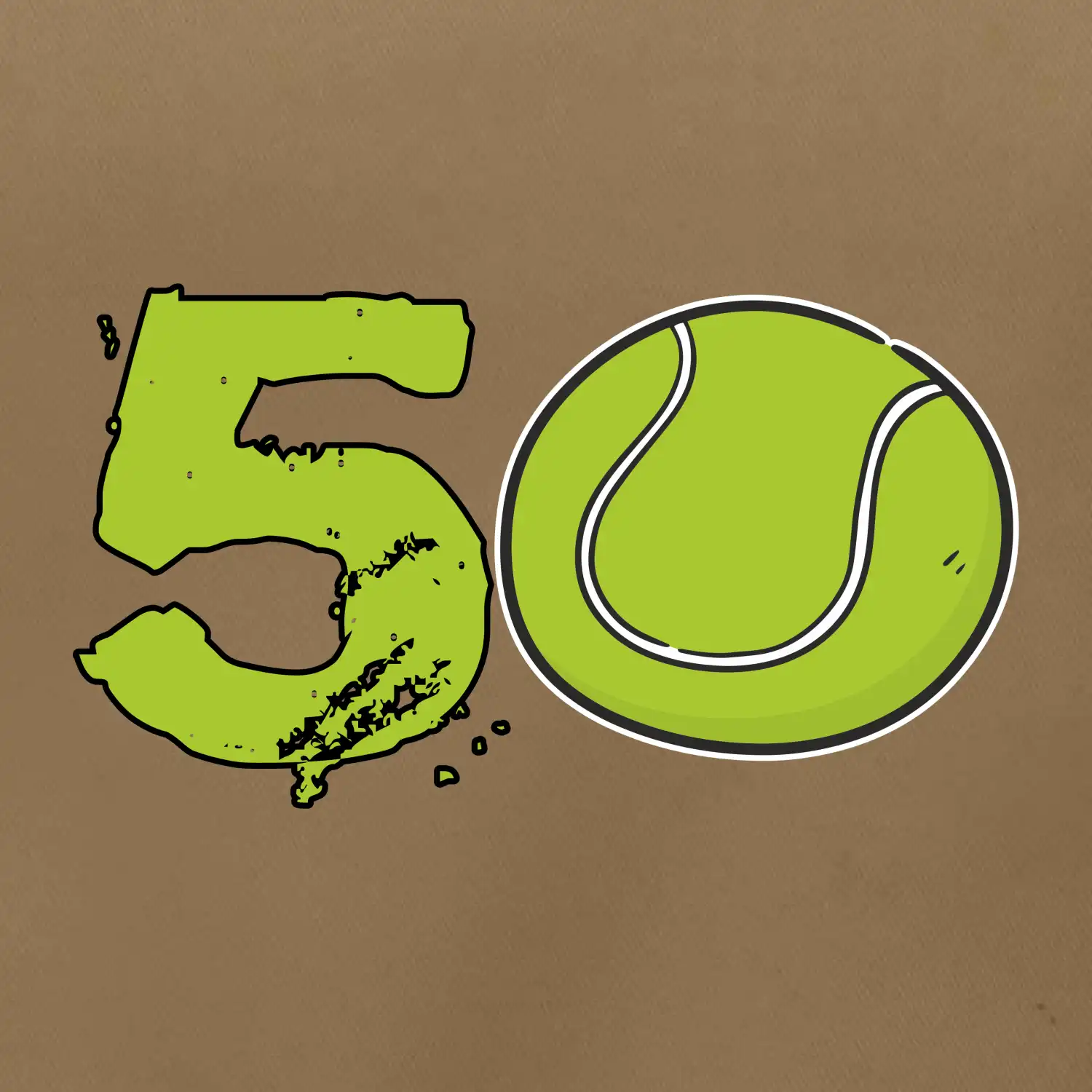 Tenis kulaté narozeniny 50