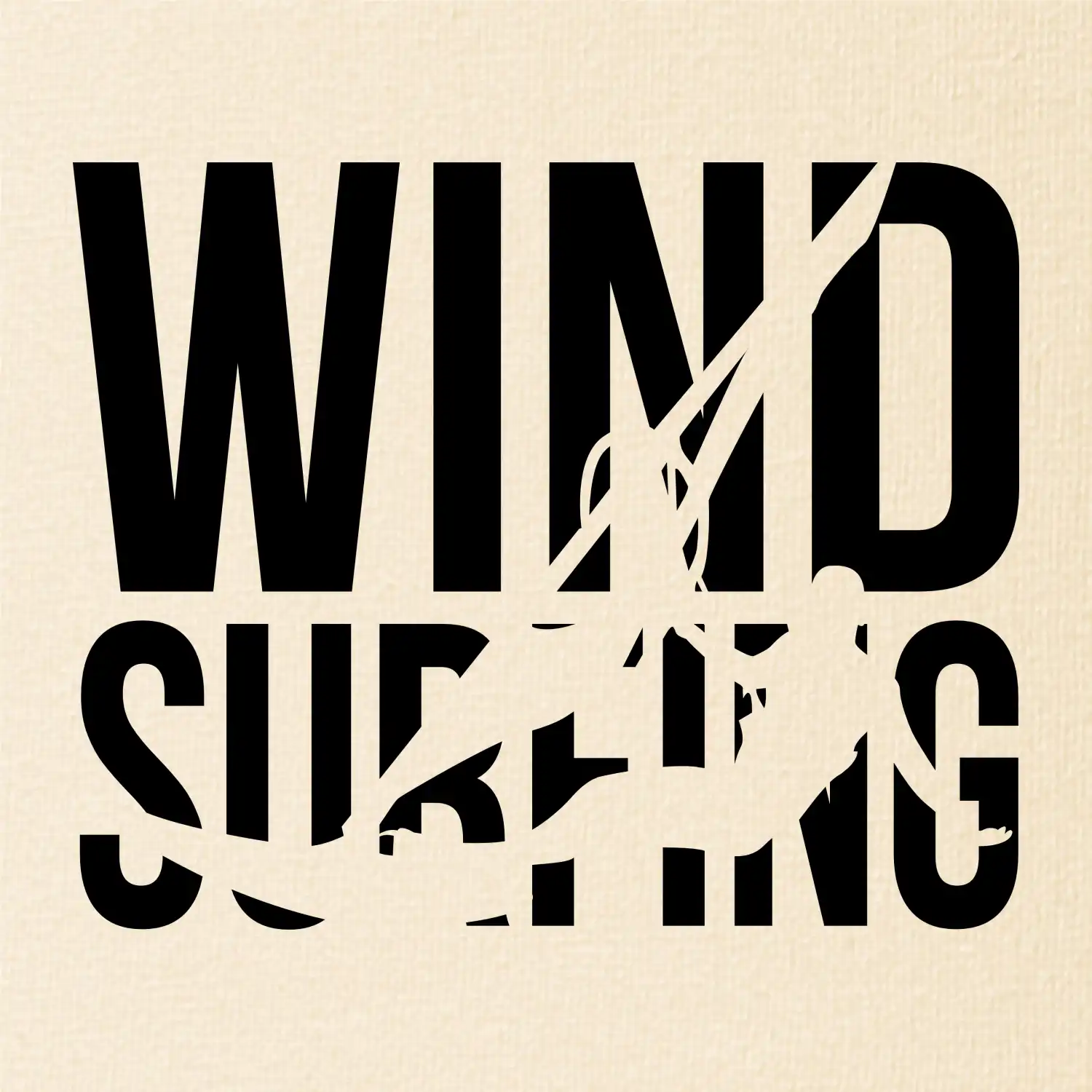 Windsurfing nápis