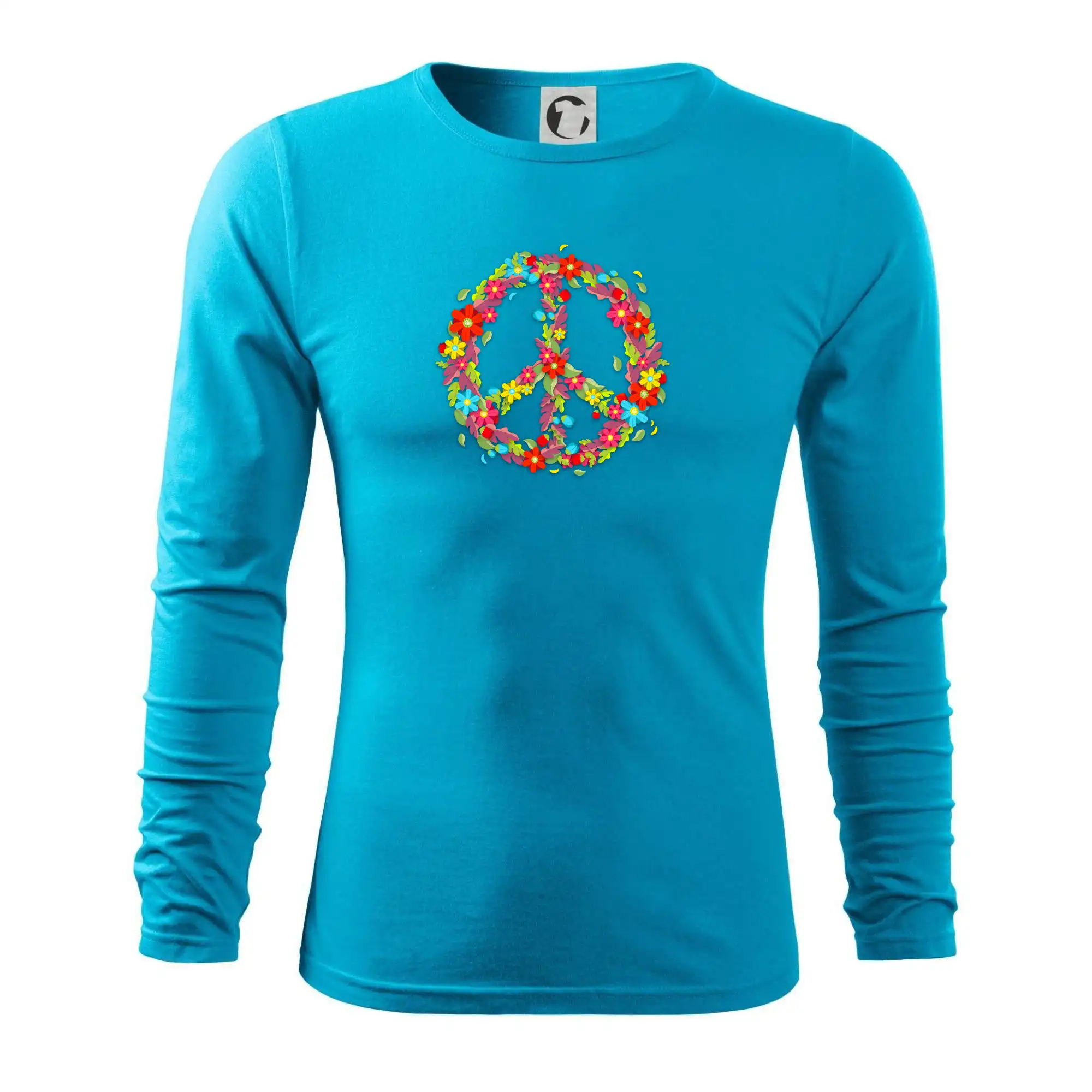 Peace symbol červené květiny