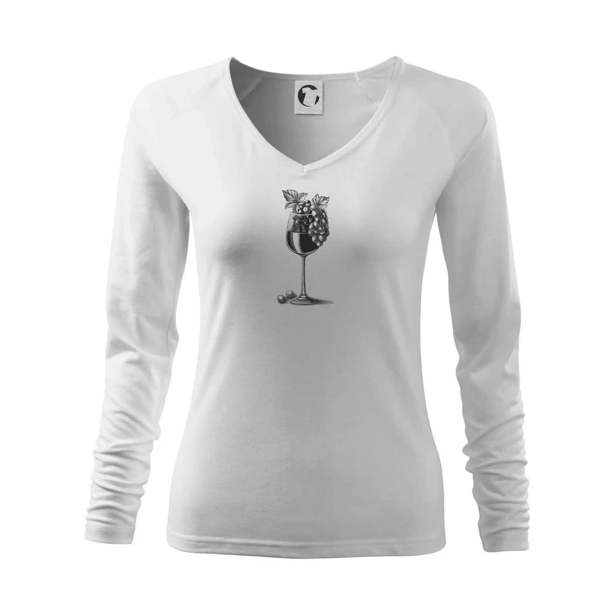 Vtipná tričká s tematikou vína - Poháre plné vína - Tričko dámske Elegance