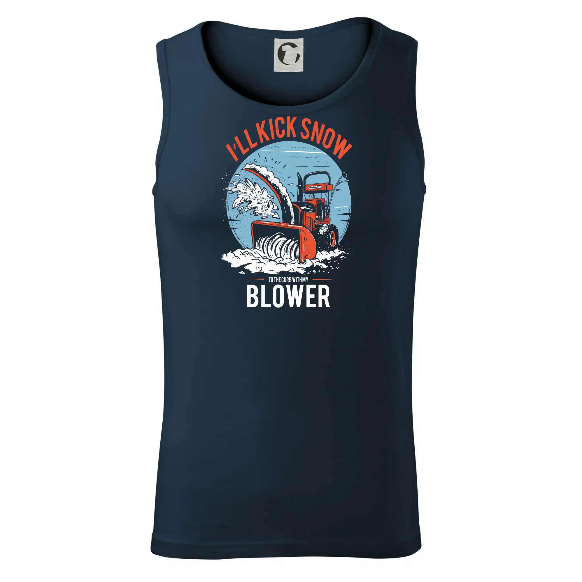 Kick snow blower