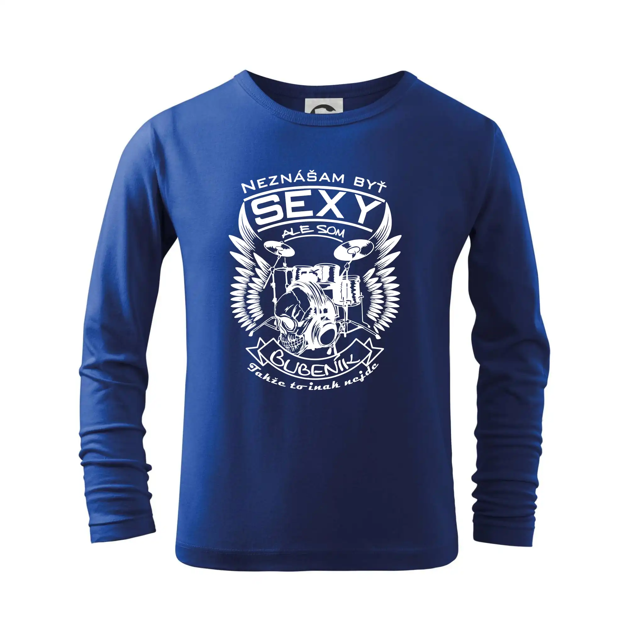 Neznášam byť sexy - Neznášam byť sexy - bubeník - Tričko detské Long Sleeve