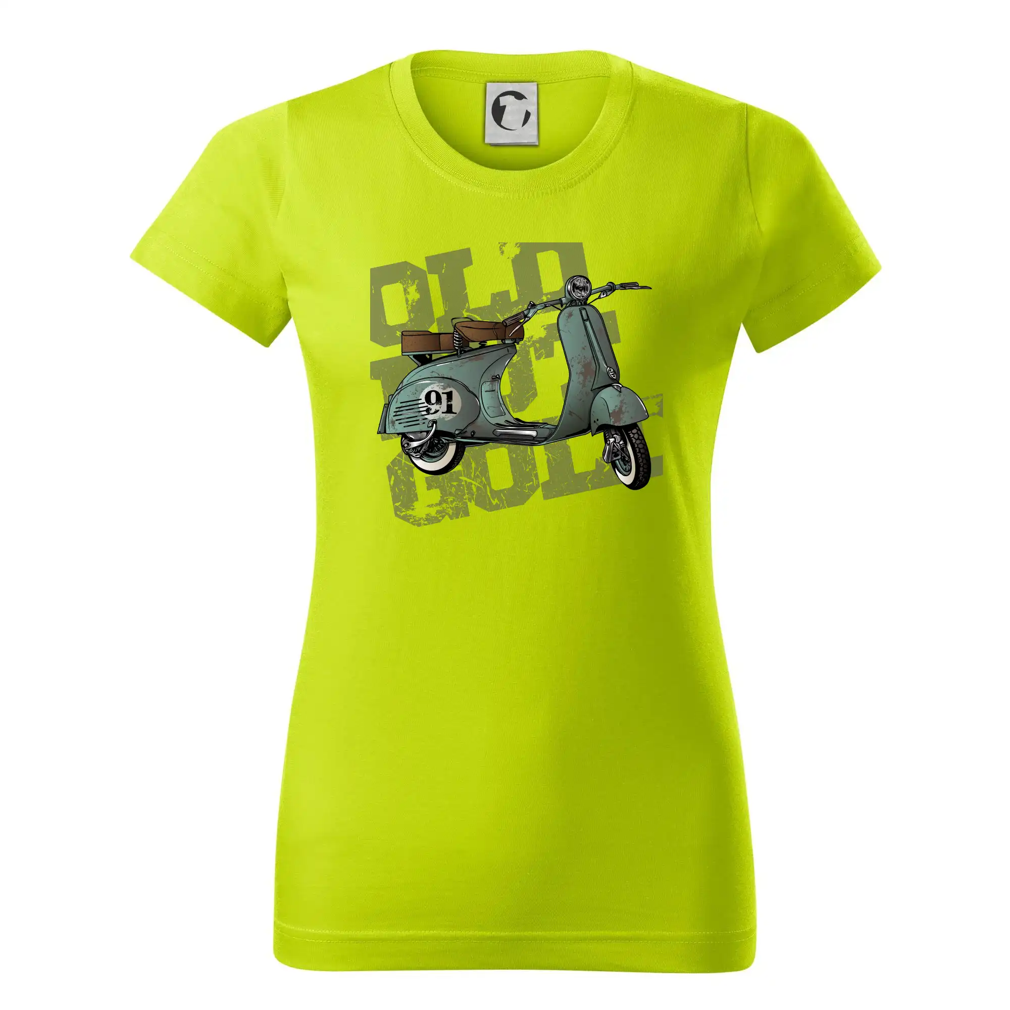 Scooter olive - Dámske tričko basic - ľahko voľnejšie a dlhšie
