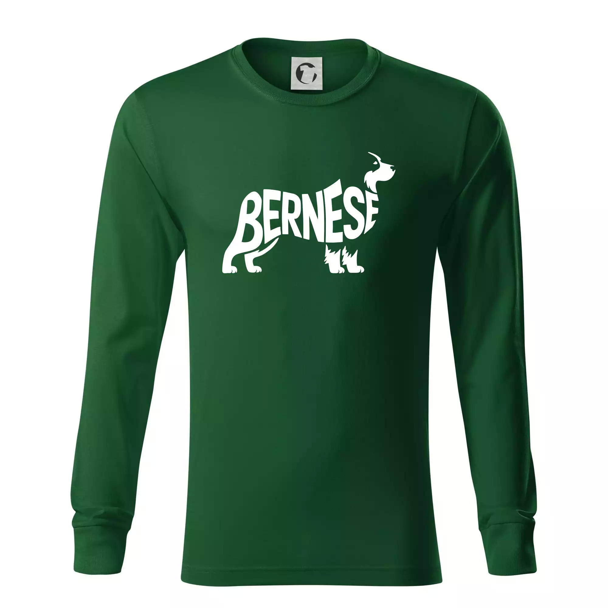 Bernese Mountain Dog nápis v těle