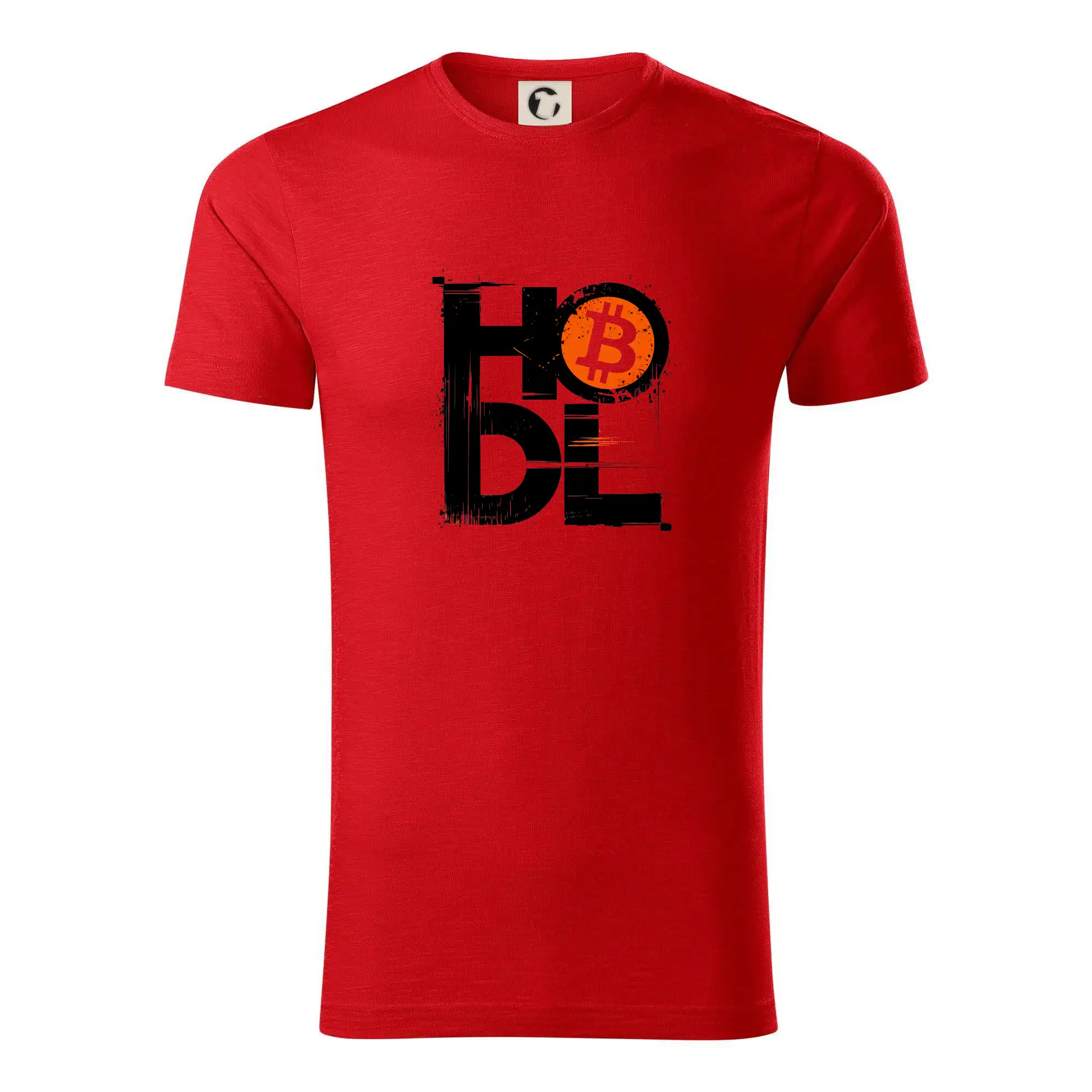 Hodl velký nápis a logo BTC