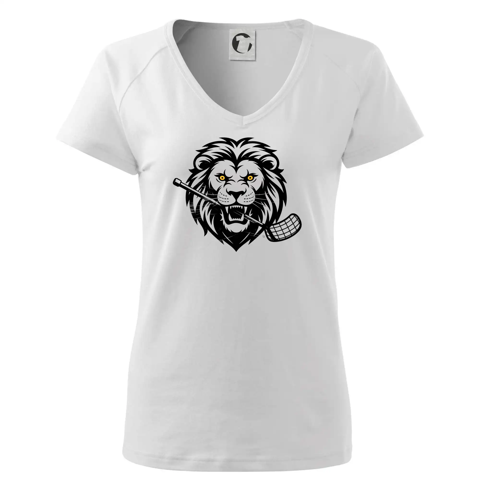 Floorball - Lev s hokejkou v tlamě