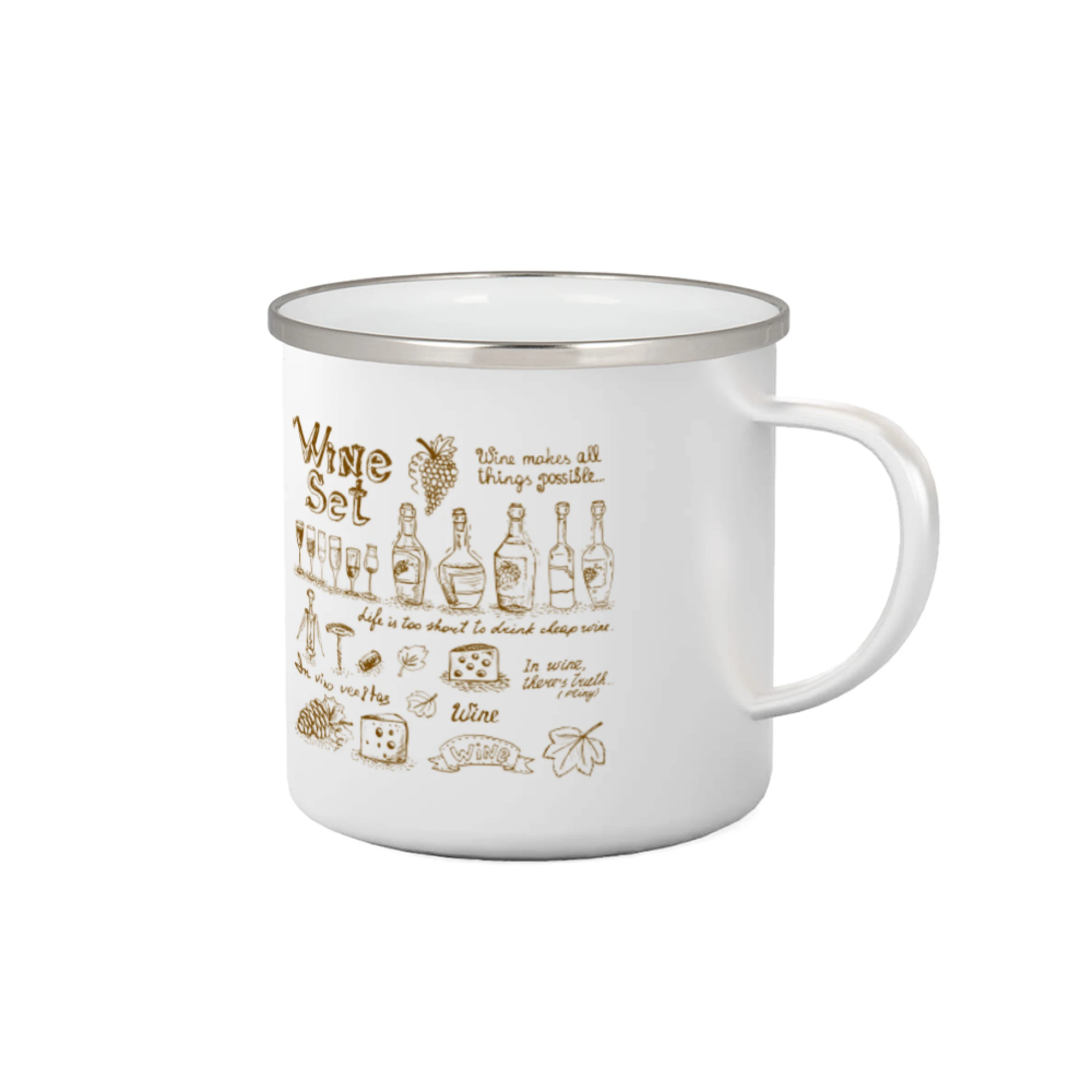 Vtipná tričká s tematikou vína - Víno všetko pohromade - Plecháčik