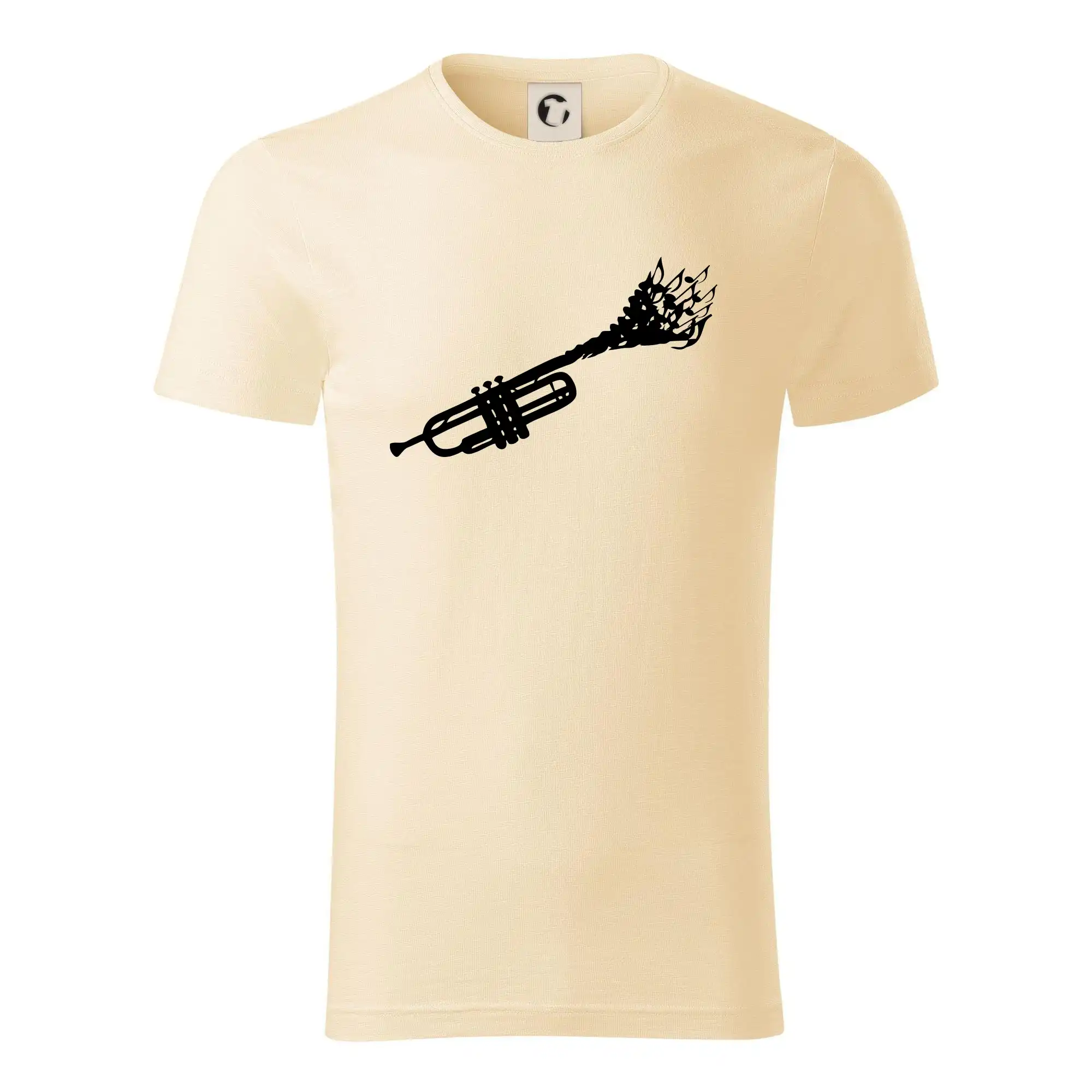 Hudobné tričká - Trubka noty - Tričko z organickej bavlny