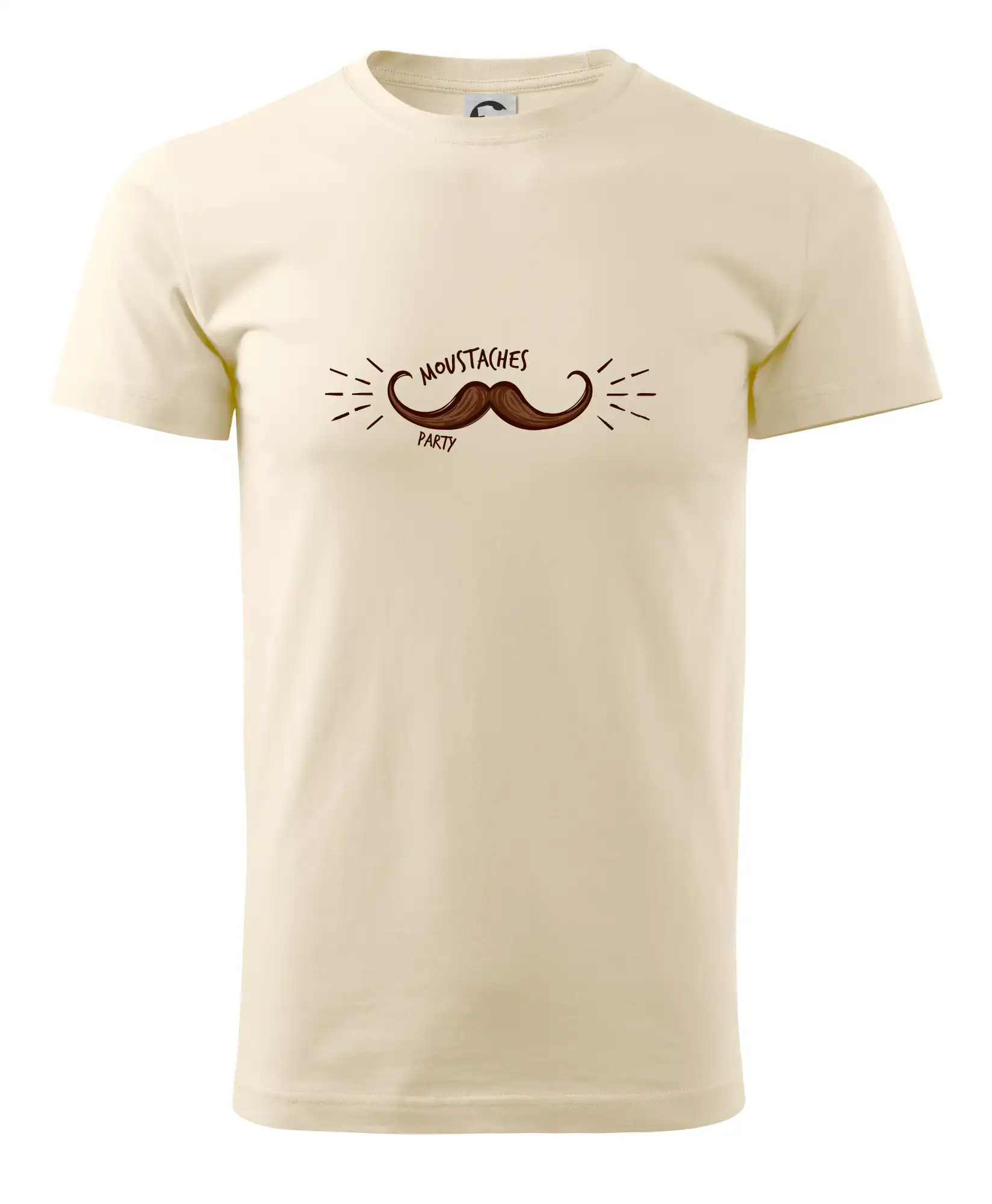 Tričká s fúzikmi - Moustache party - Pánske tričko nižšej gramáže