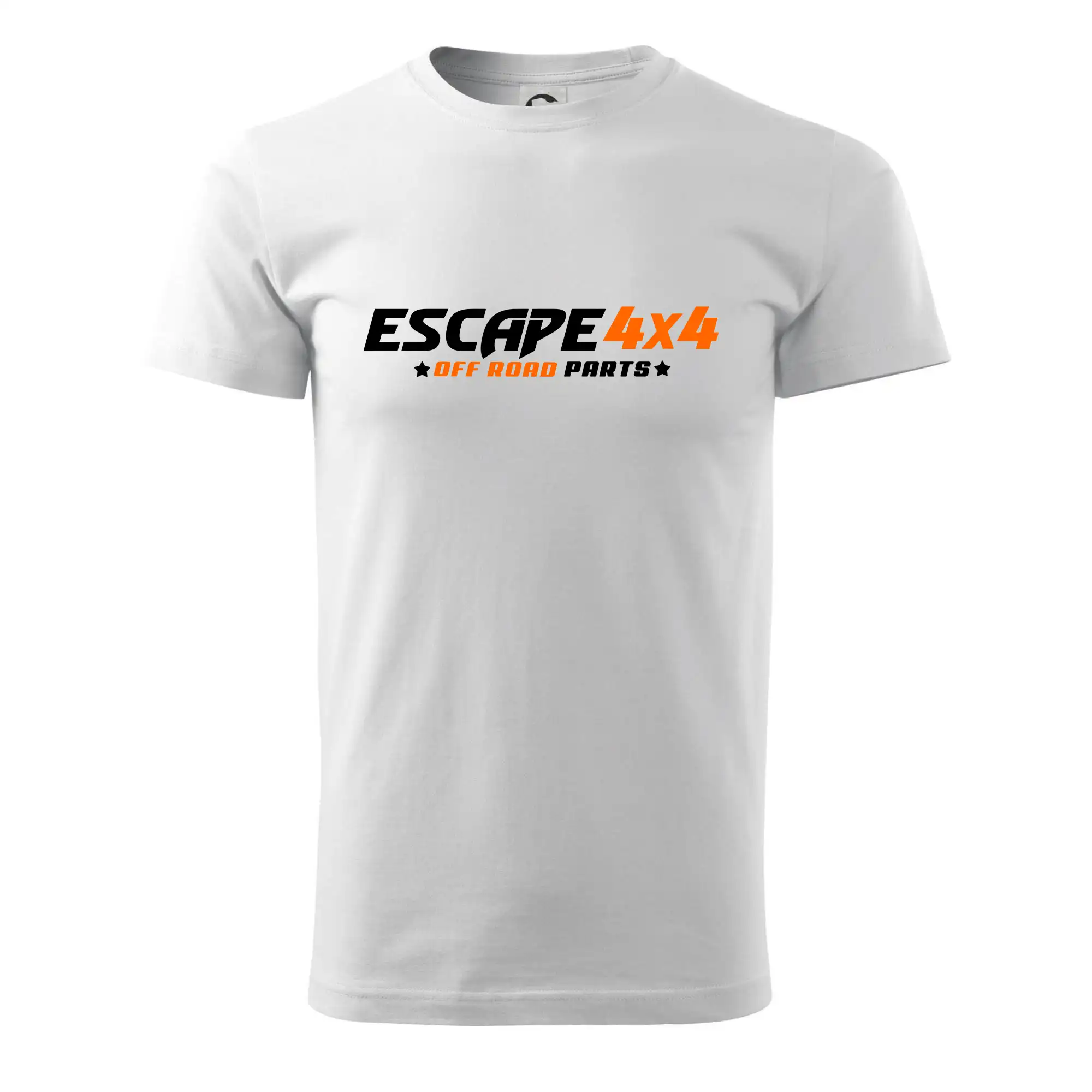MyShirt tričká - Escape 4x4 Nápis vpředu a pneumatika na zádech - Pánske tričko nižšej gramáže