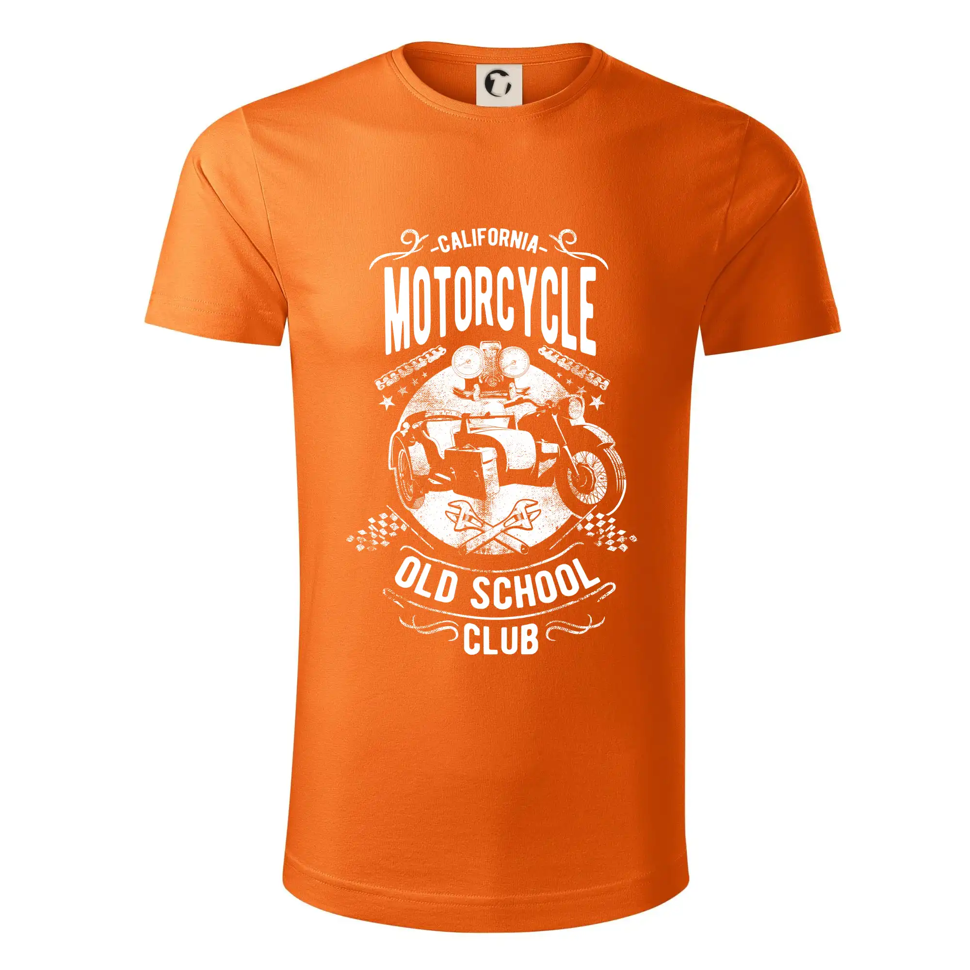 Tričká a mikiny s potlačou motoriek – pre pravých motorkárov - California Old School Club - Tričko z organickej bavlny