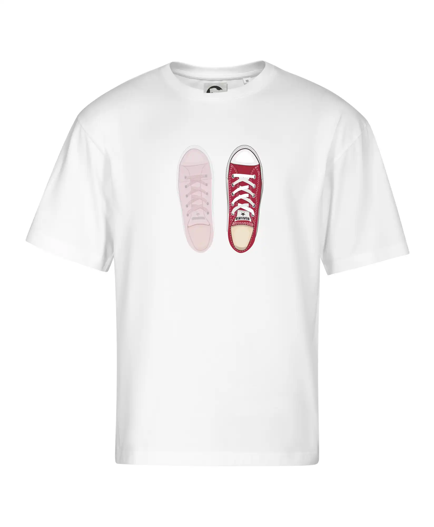 Tričká pre zamilovaných - Parové topánky - červené - Stage unisex - OVERSIZE