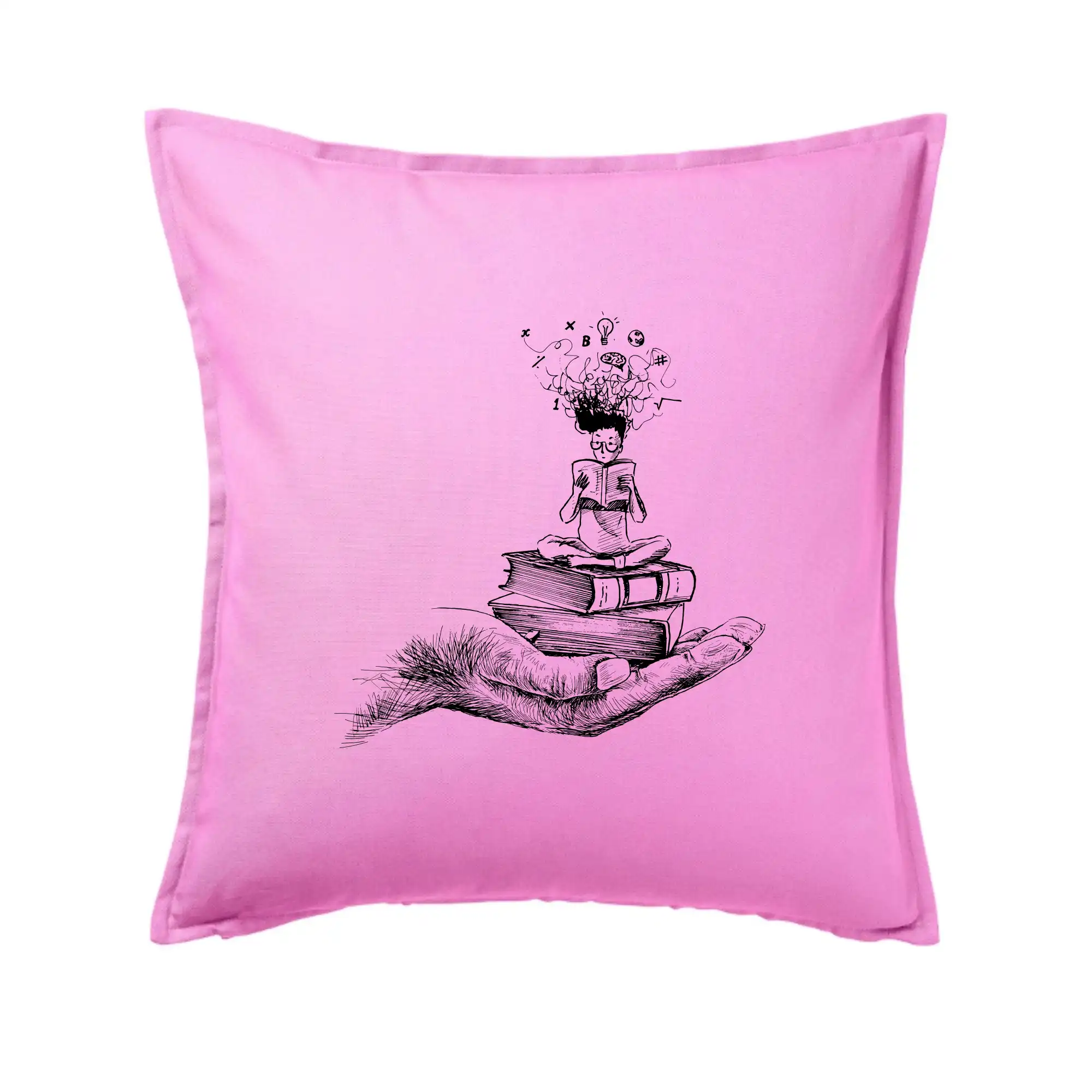 Čtenář - ruka kreslená