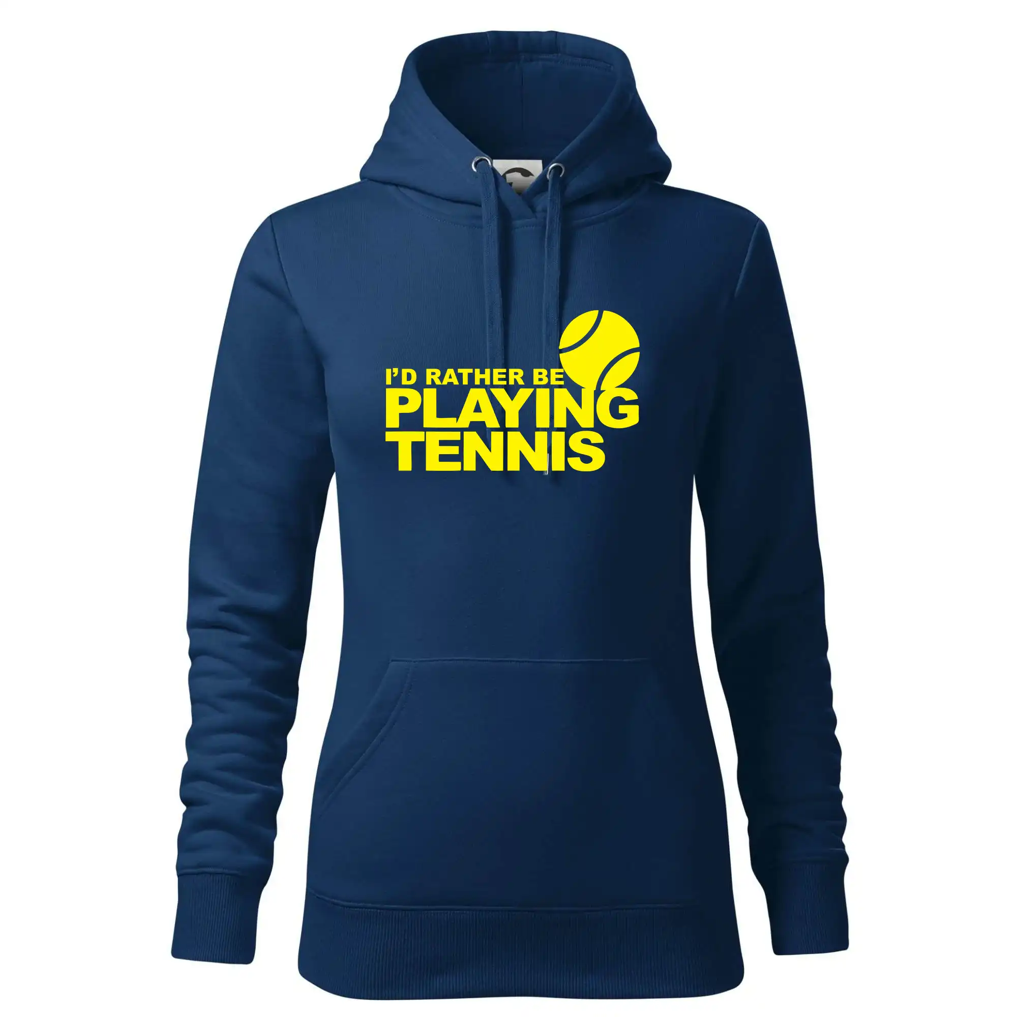Playing tennis