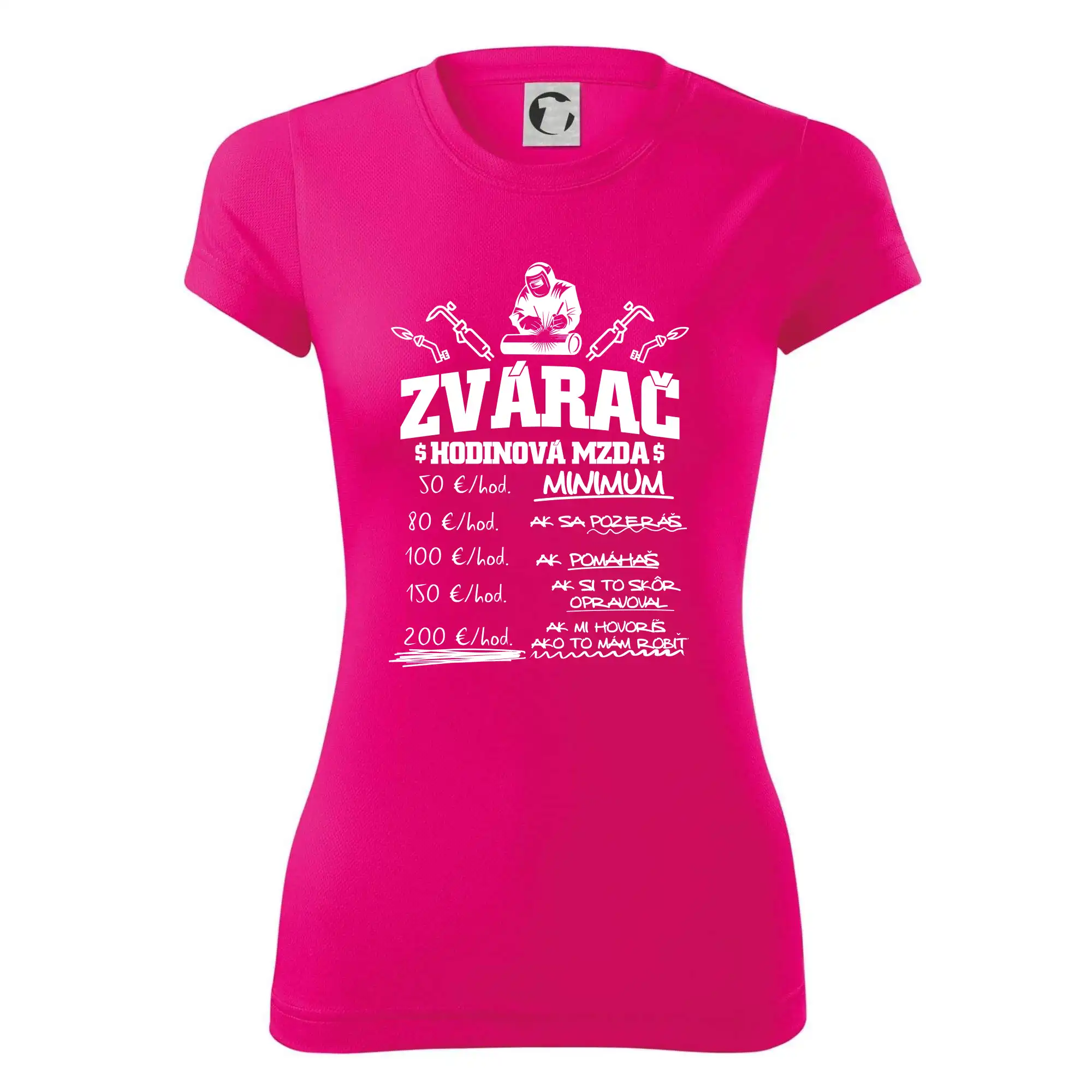 Hodinová mzda zvárač