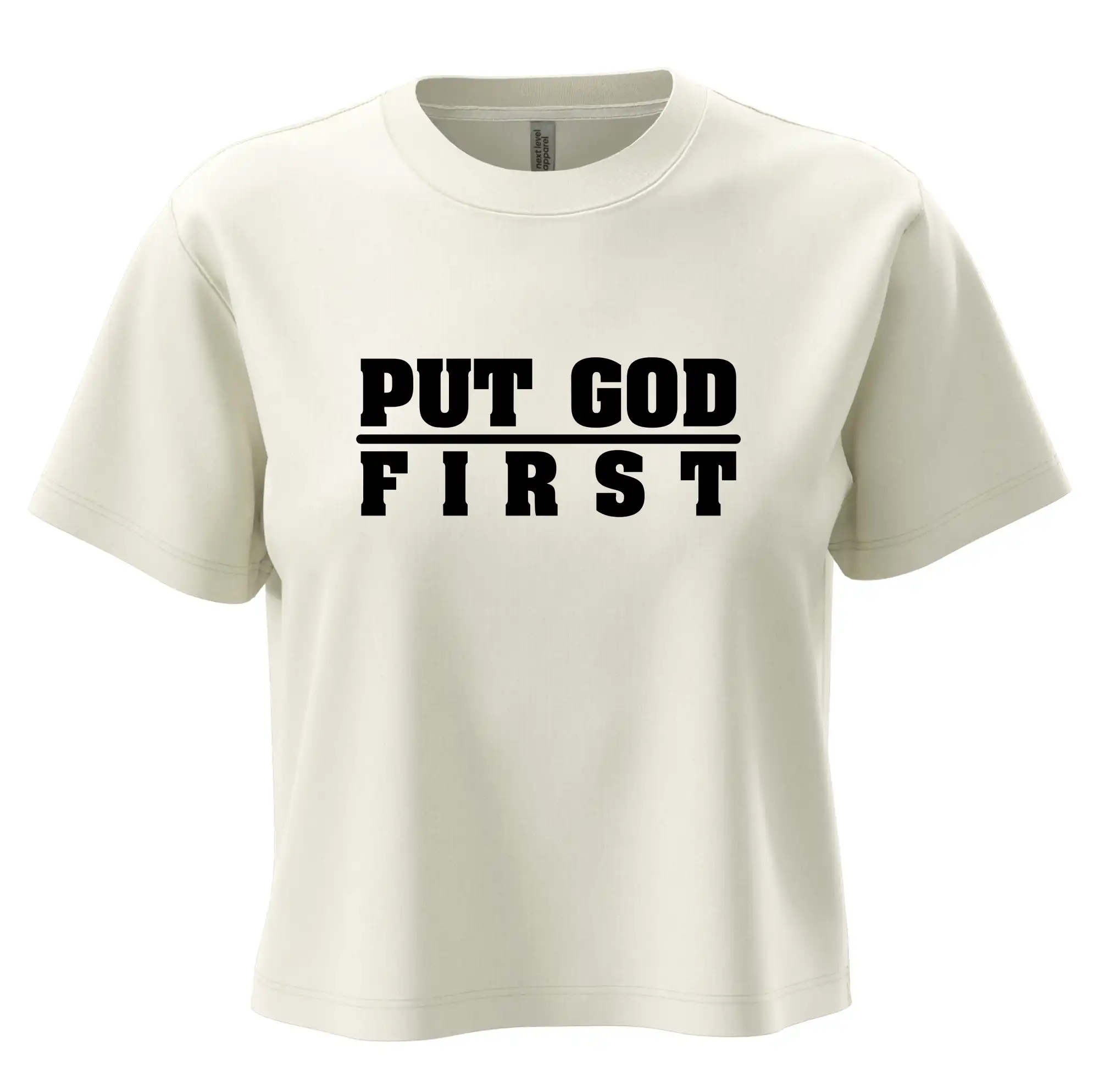 Put God first tlustý nápis