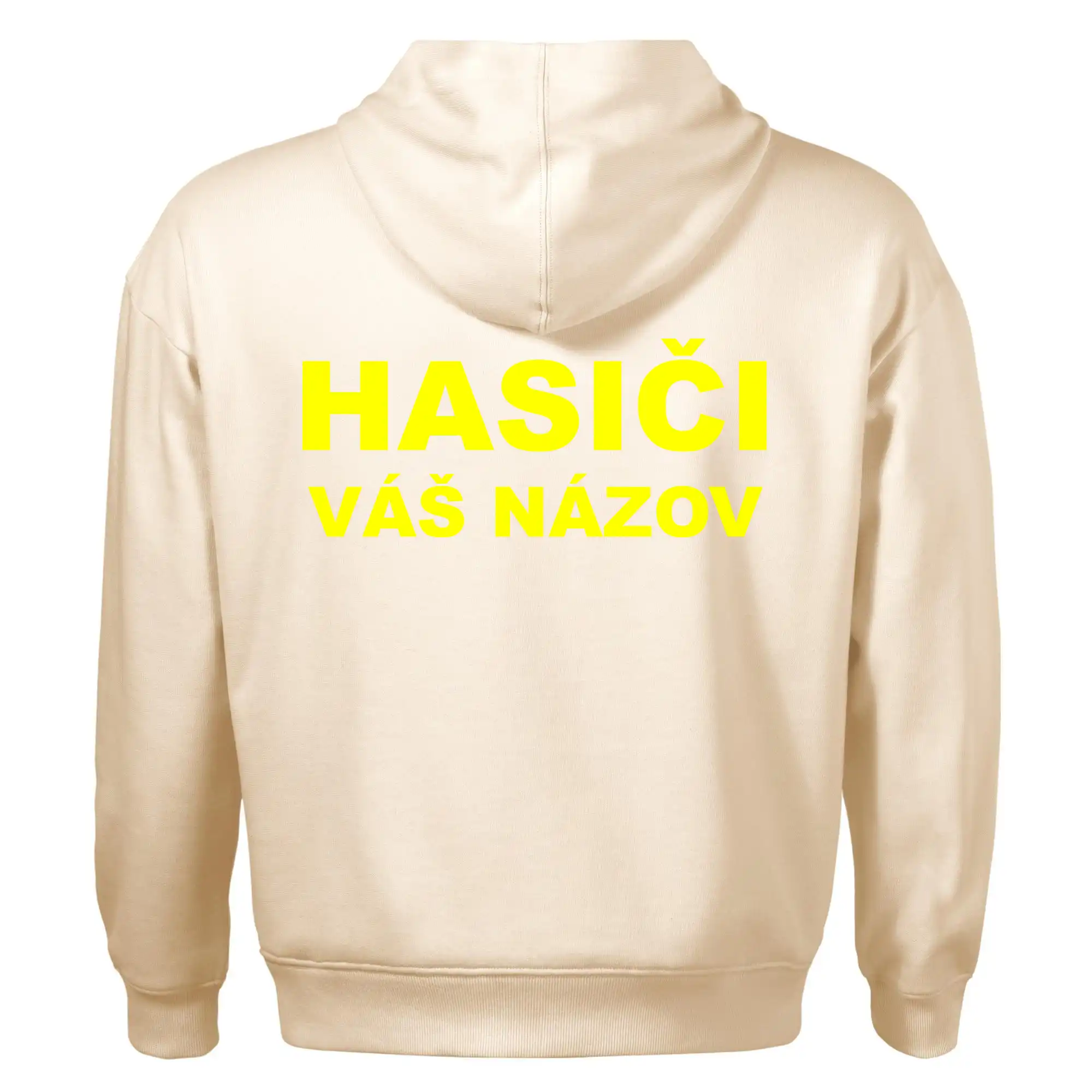 Hasiči - žltý nápis - váš názov zboru