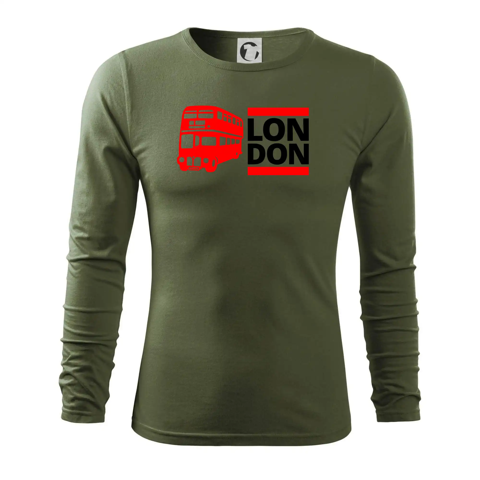 Tričká Anglicko - LON DON BUS - Tričko s dlhým rukávom FIT-T long sleeve