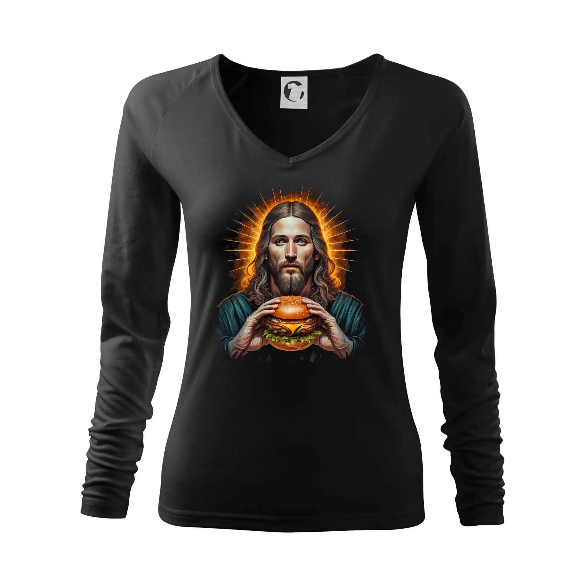Grafické tričká - Boží hamburger - Tričko dámske Elegance