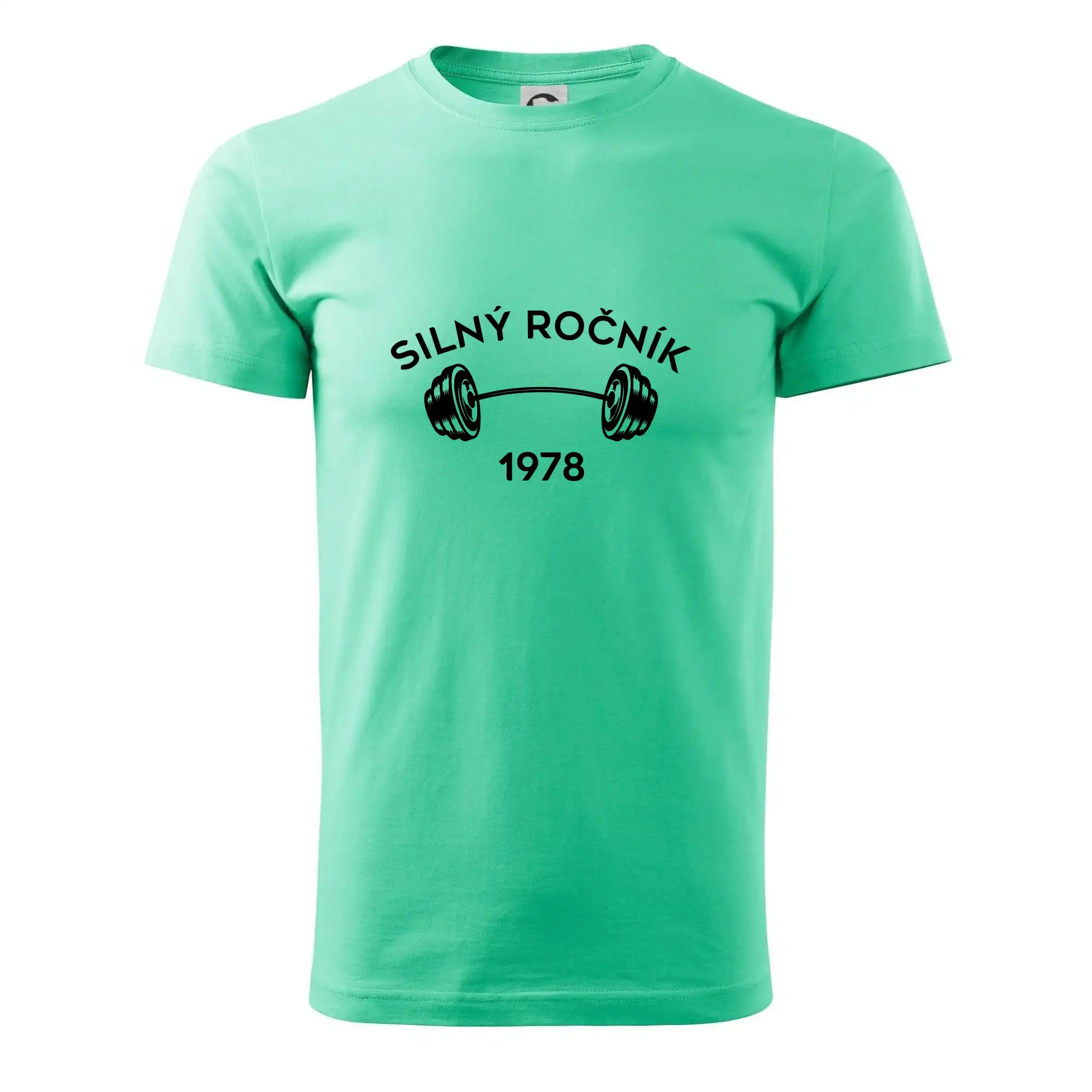 Trička s ročníkom 1978 - Silný ročník - Letopočet 1978 - Pánske tričko nižšej gramáže