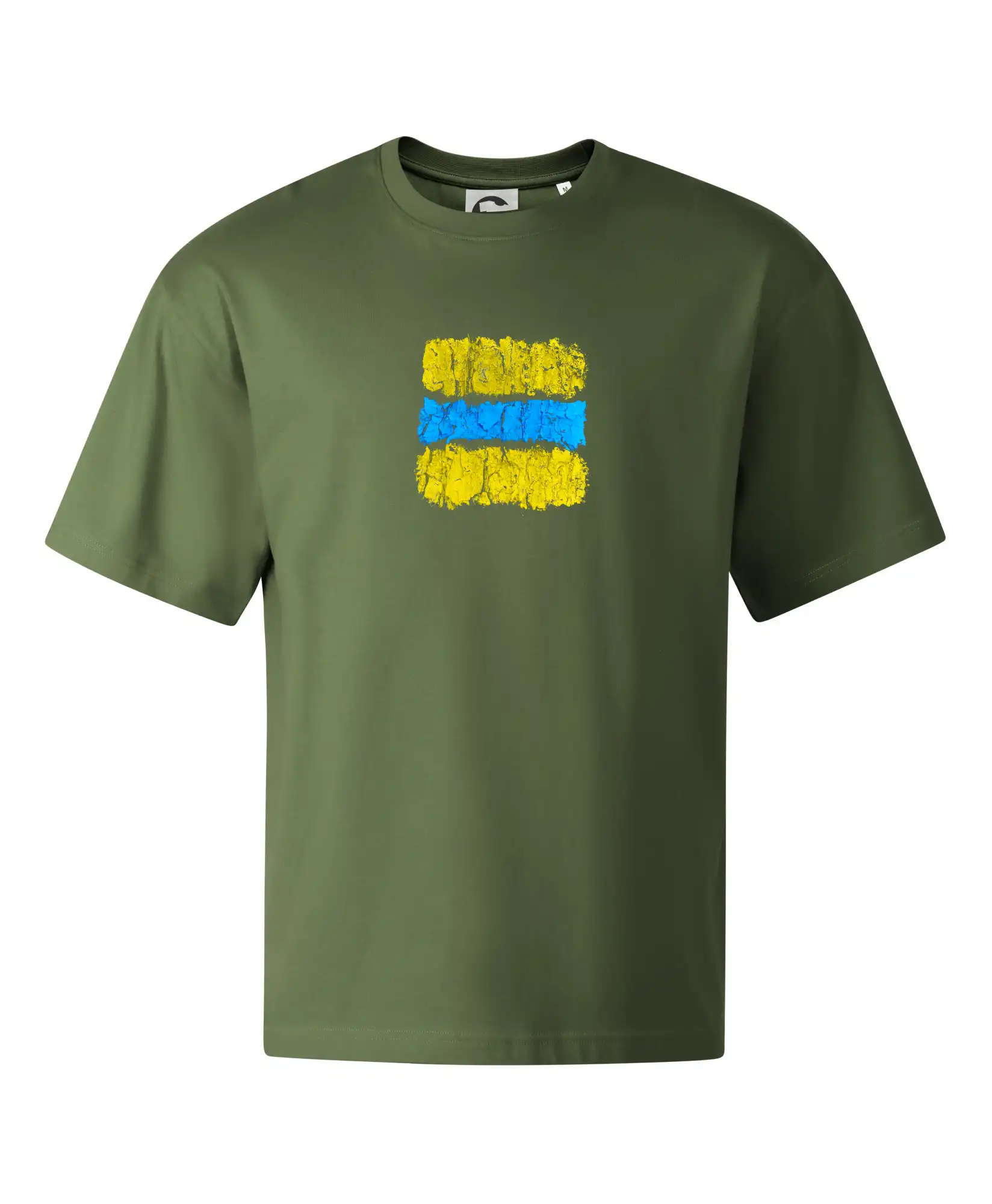 Tričko ako darček pre cyklistu - Turistická Cyklo značka - žlto modrá - Stage unisex - OVERSIZE