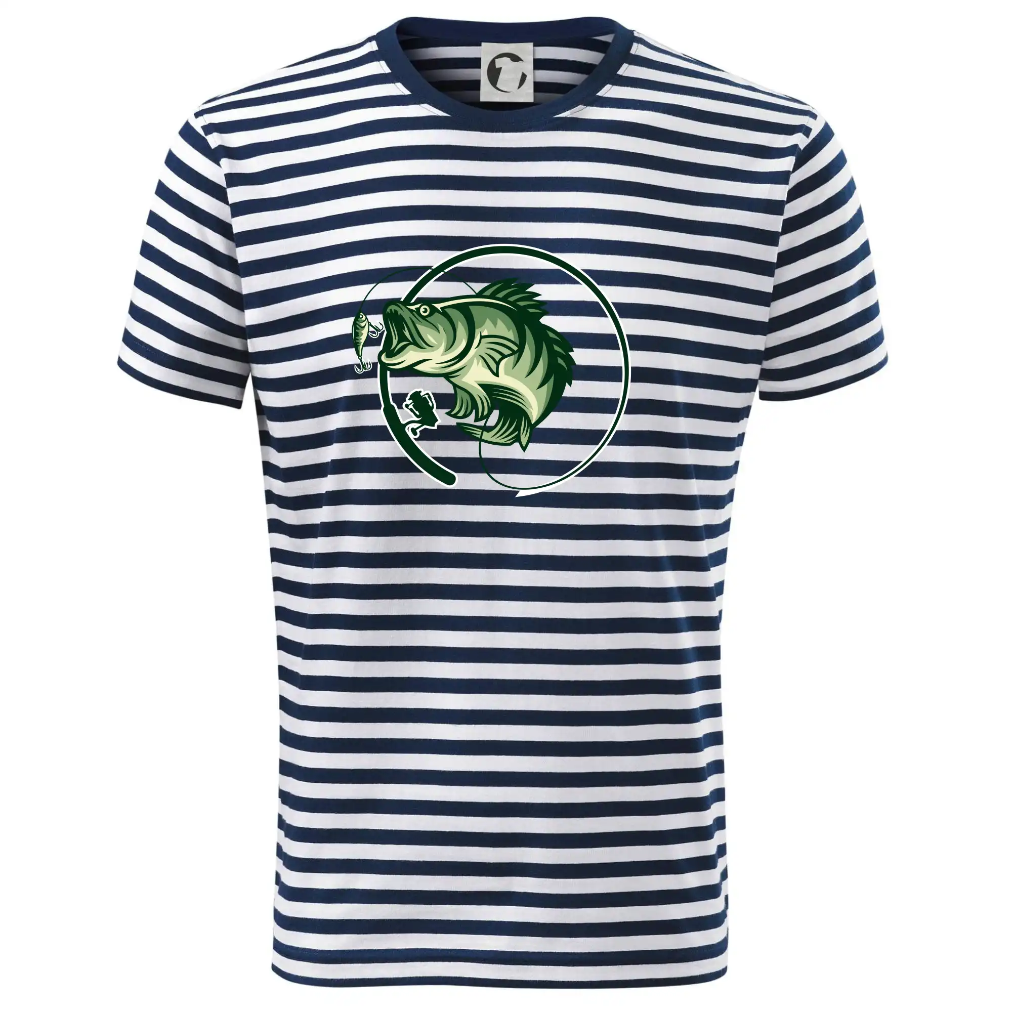 Tričká pre rybárov s potlačou - Ryba s prútom - Tričko na vodu