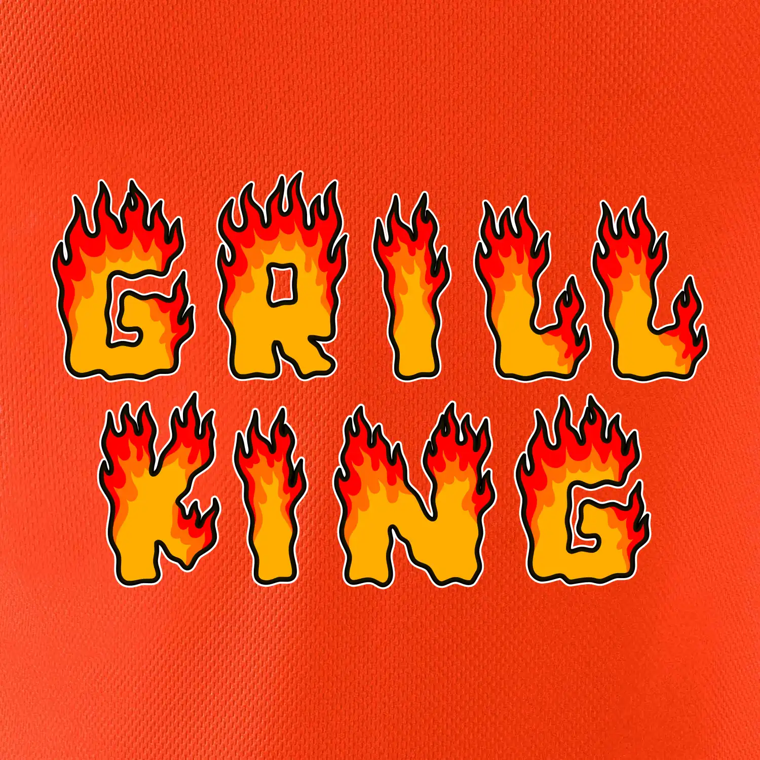 Grill King ohnivý nápis