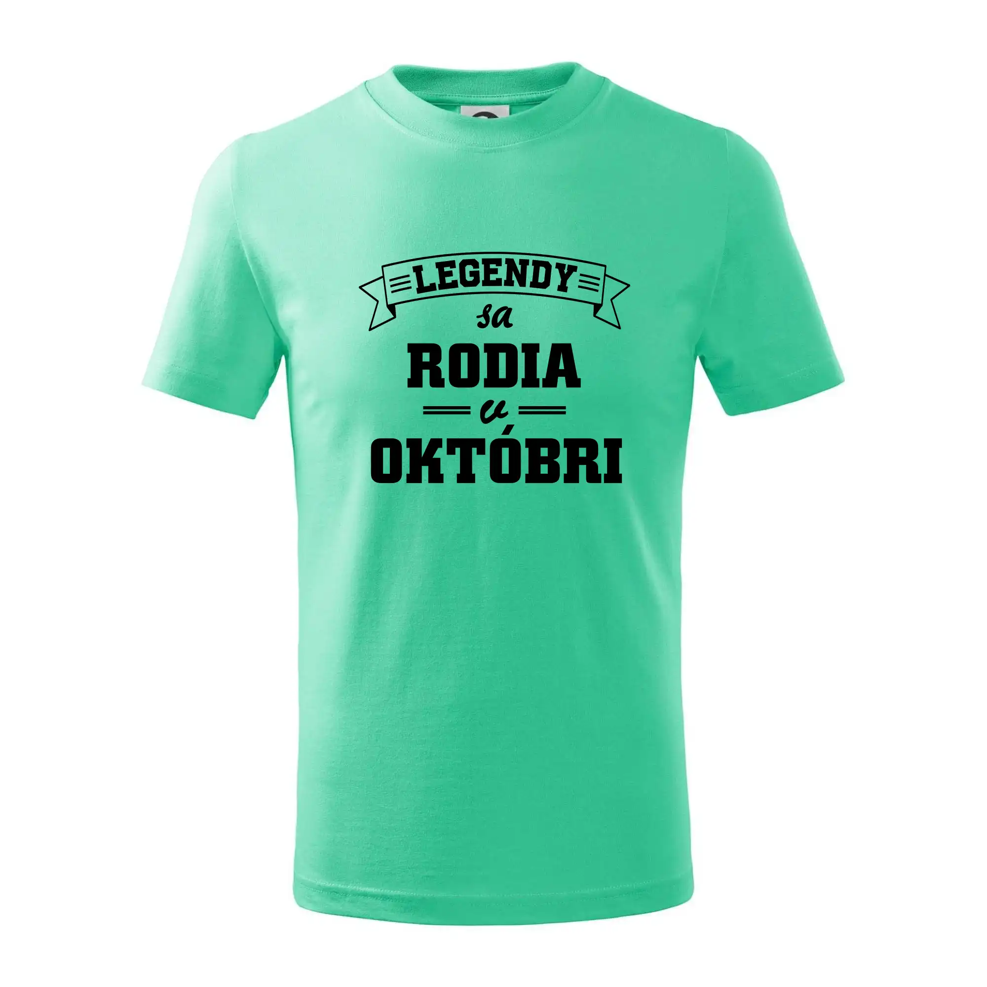 Tričká pre narodených v októbri - Legendy sa rodia v októbri - Tričko detské bavlnené