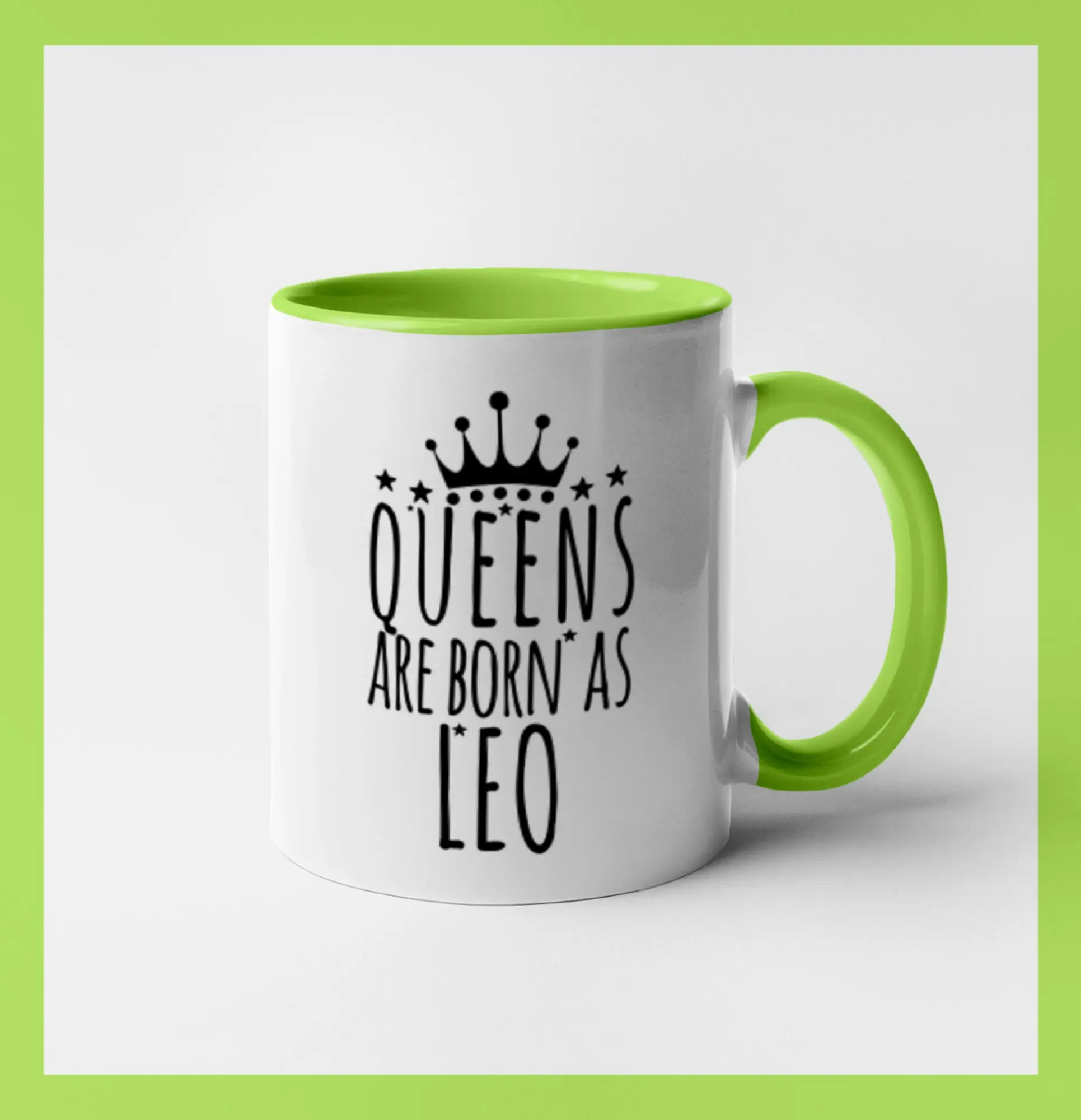 Tričká s levom - Queens are born as Leo - Lev - Hrnček 